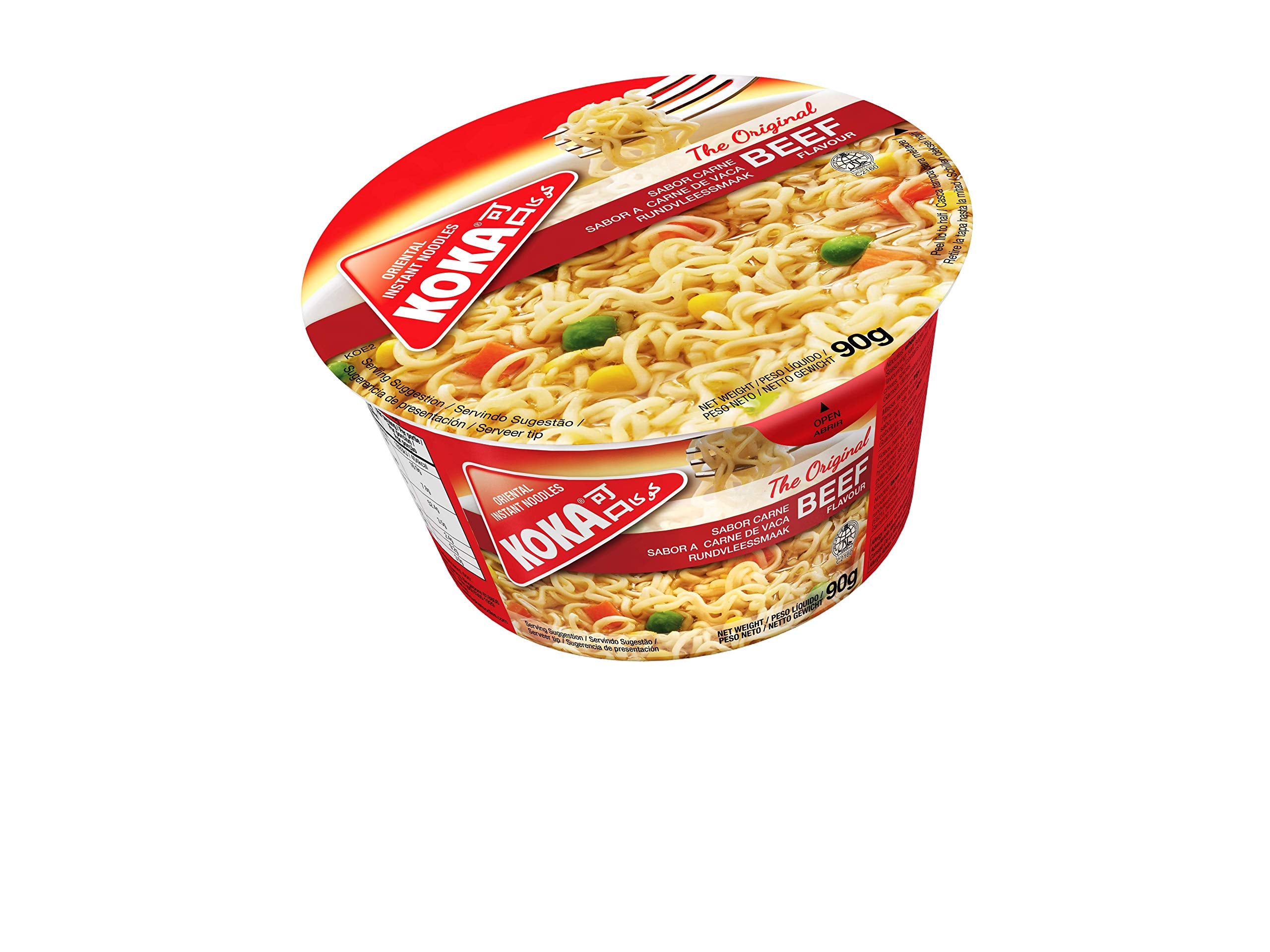 Koka Noodles Original Beef Flavour Oriental Style Instant Noodles 12 x 90g 2
