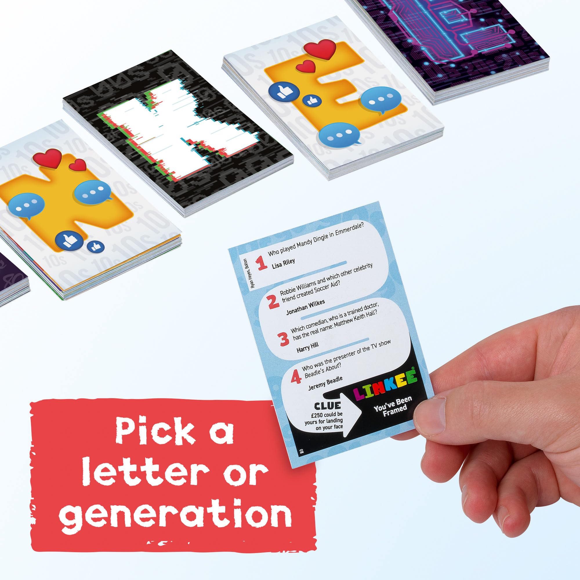 Ideal LINKEE Generations Trivia Party Quiz Game | 1,600+ Questions | Ages 12+ 4