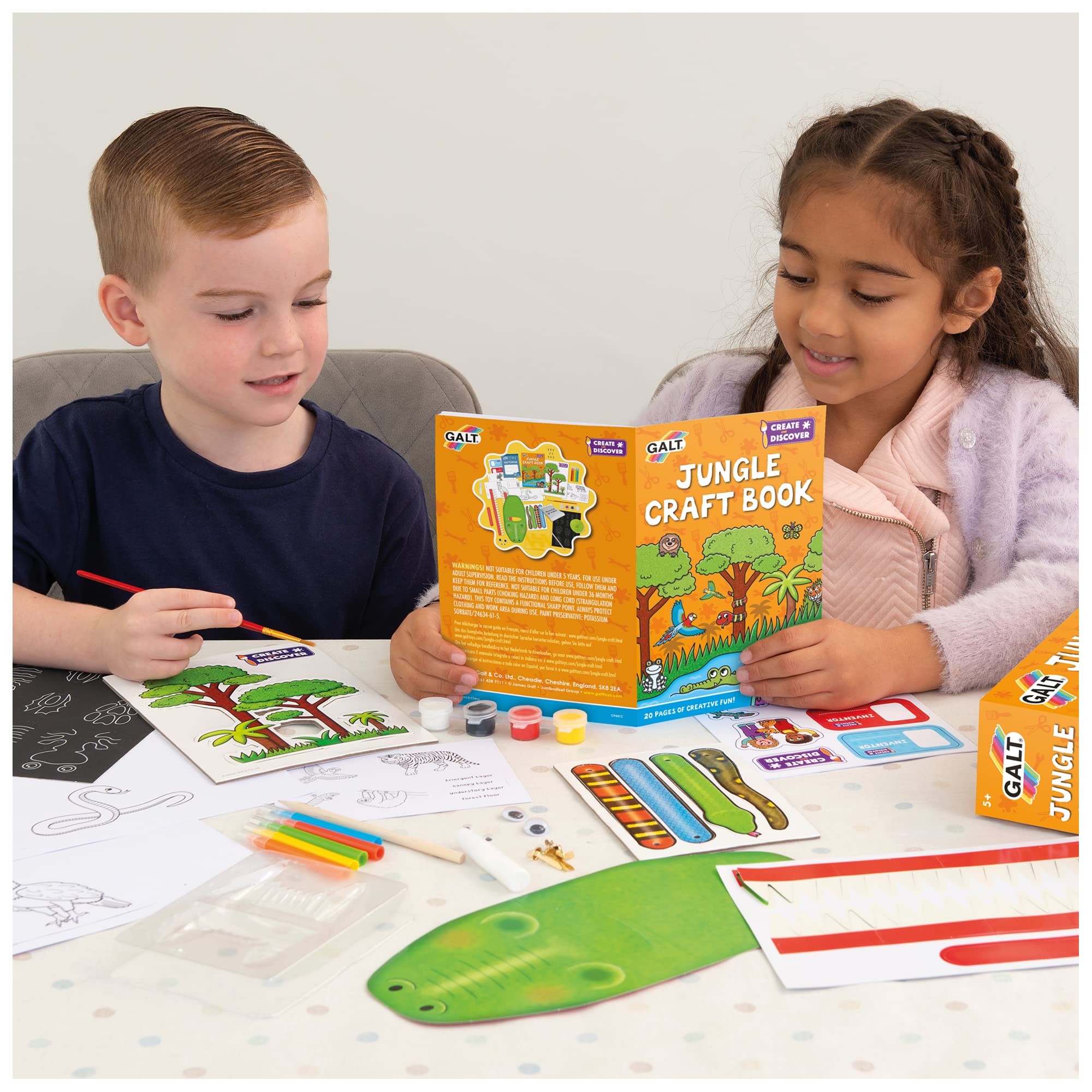 Galt Jungle Craft Kit - Ages 5+ | STEAM Learning | 8 Activities 3