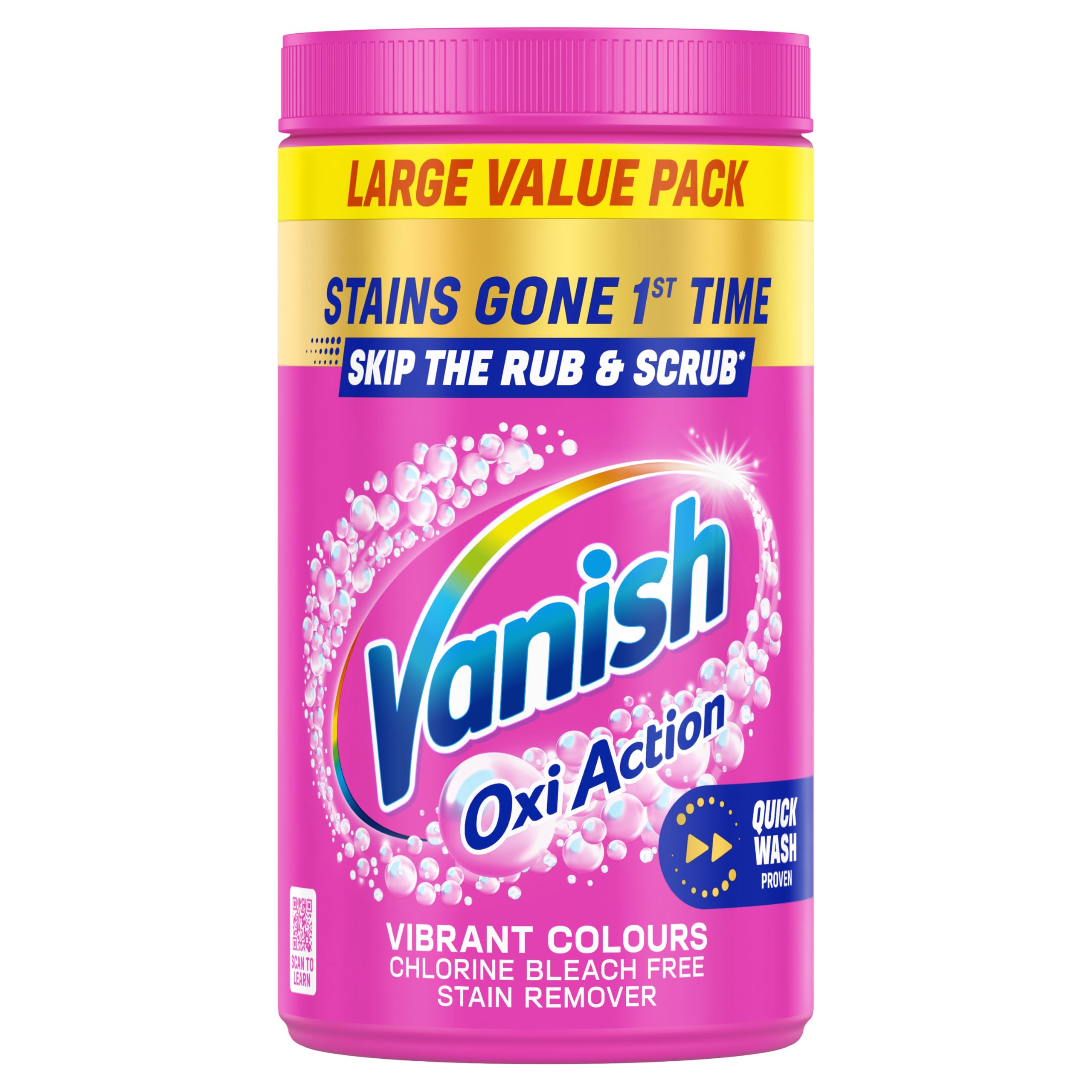 Vanish Gold Oxi Action Stain Remover Powder for Colours - 1.41 kg
