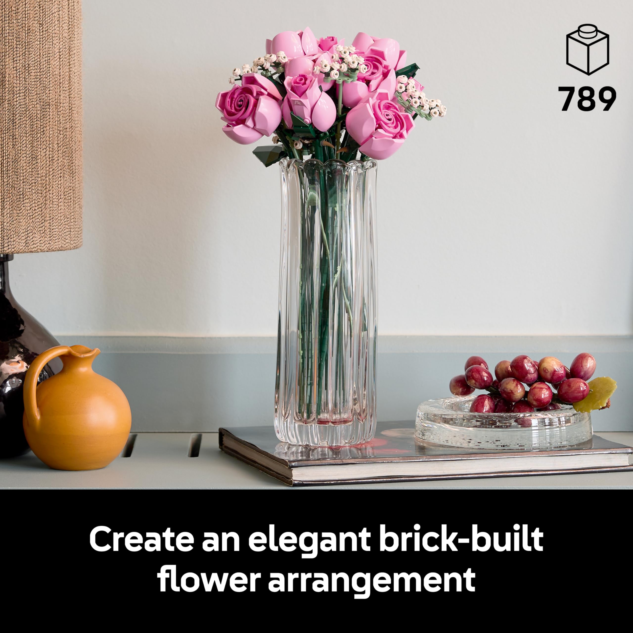 LEGO Botanicals Bouquet of Pink Roses Building Set 10374 | Ages 18+ 2