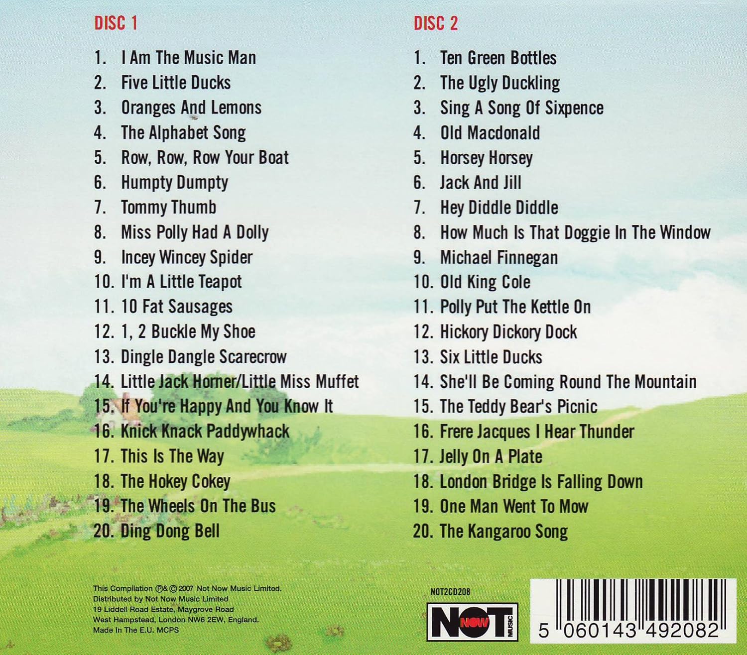 40 Children's Favourites - Audio CD Compilation