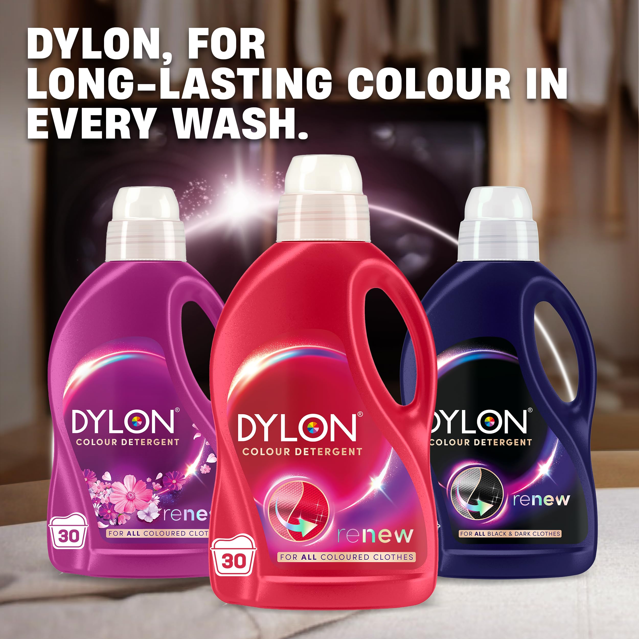 Dylon Colour Detergent Liquid Laundry Detergent - Revitalises Colours, Renews Fibres | 1.5L | Fresh Scent 8