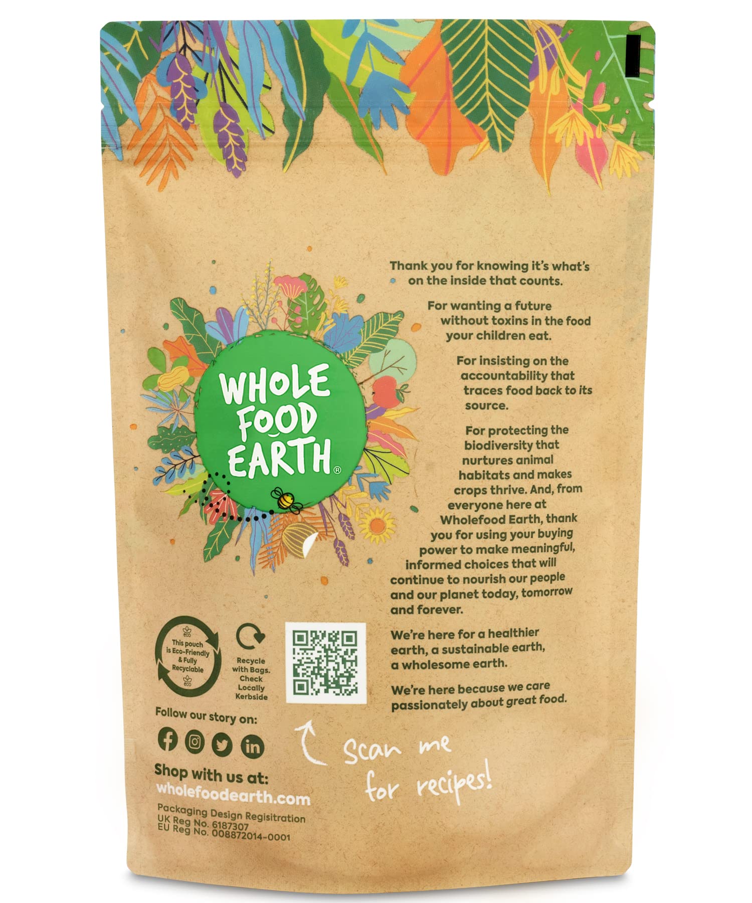 Wholefood Earth Organic Large Walnuts Pieces 1kg Raw | Vegan | GMO Free | H 6