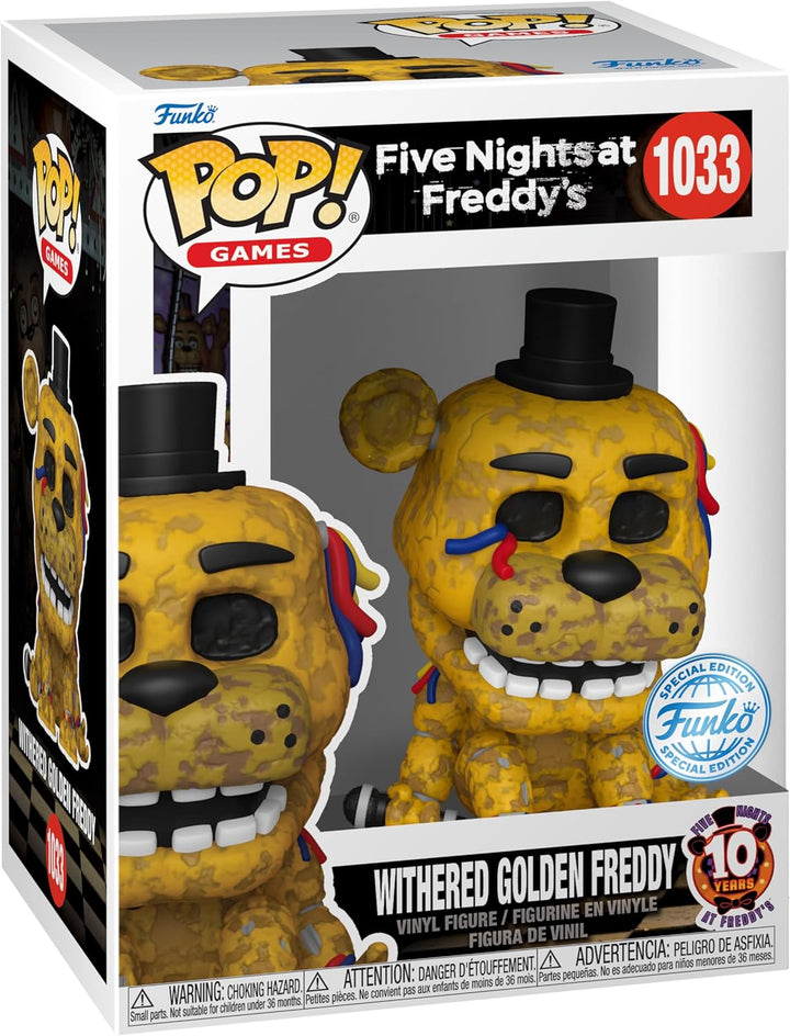 Funko Pop! Games - FNAF Withered Golden Freddy Vinyl Figure (Five Nights at Freddy's)