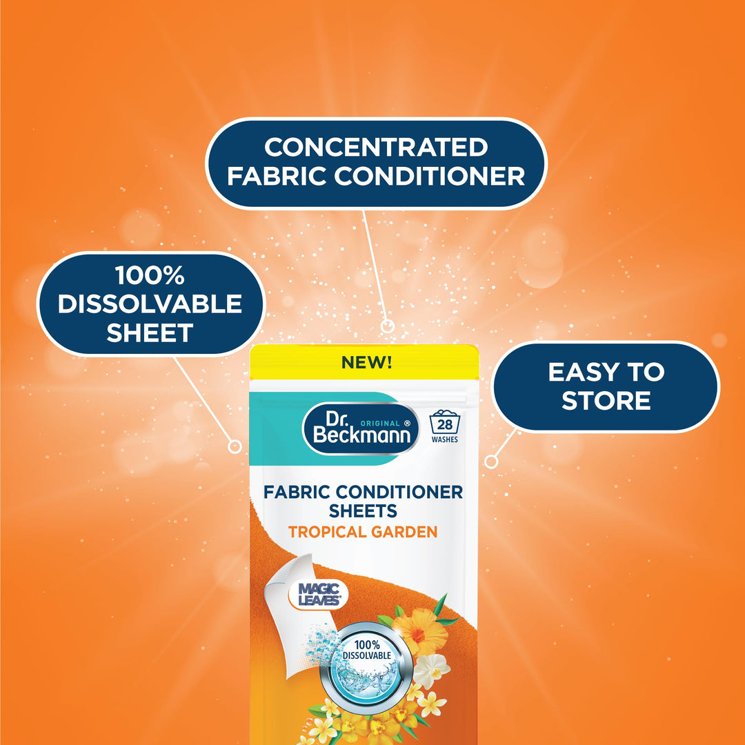 Dr. Beckmann Fabric Conditioner Sheets - Tropical Garden Scent