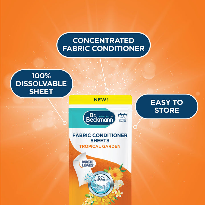 Dr. Beckmann Fabric Conditioner Sheets - Tropical Garden Scent