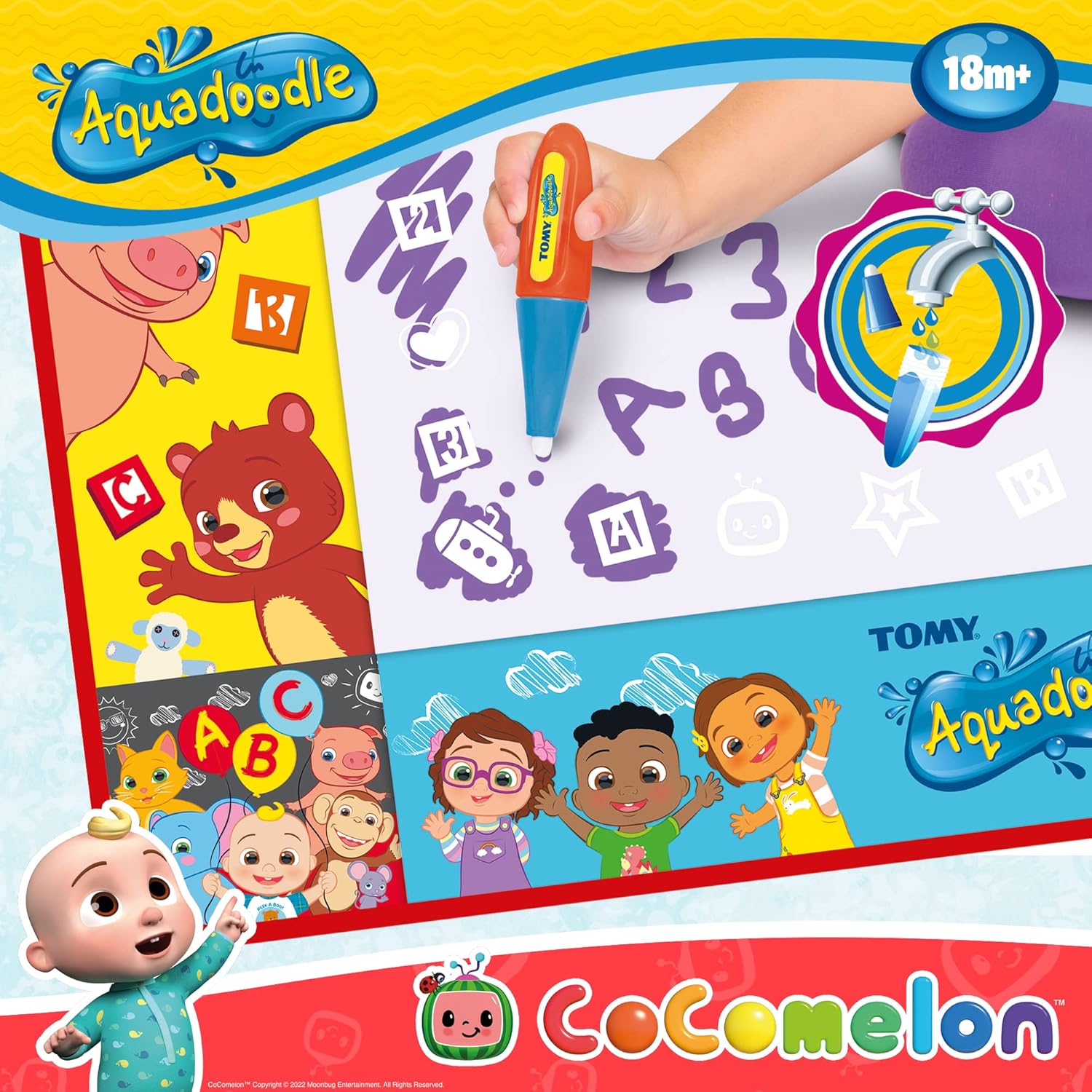 Aquadoodle Cocomelon Doodle Mat - Mess-Free Water Drawing Toy for Toddlers 18m+ 7