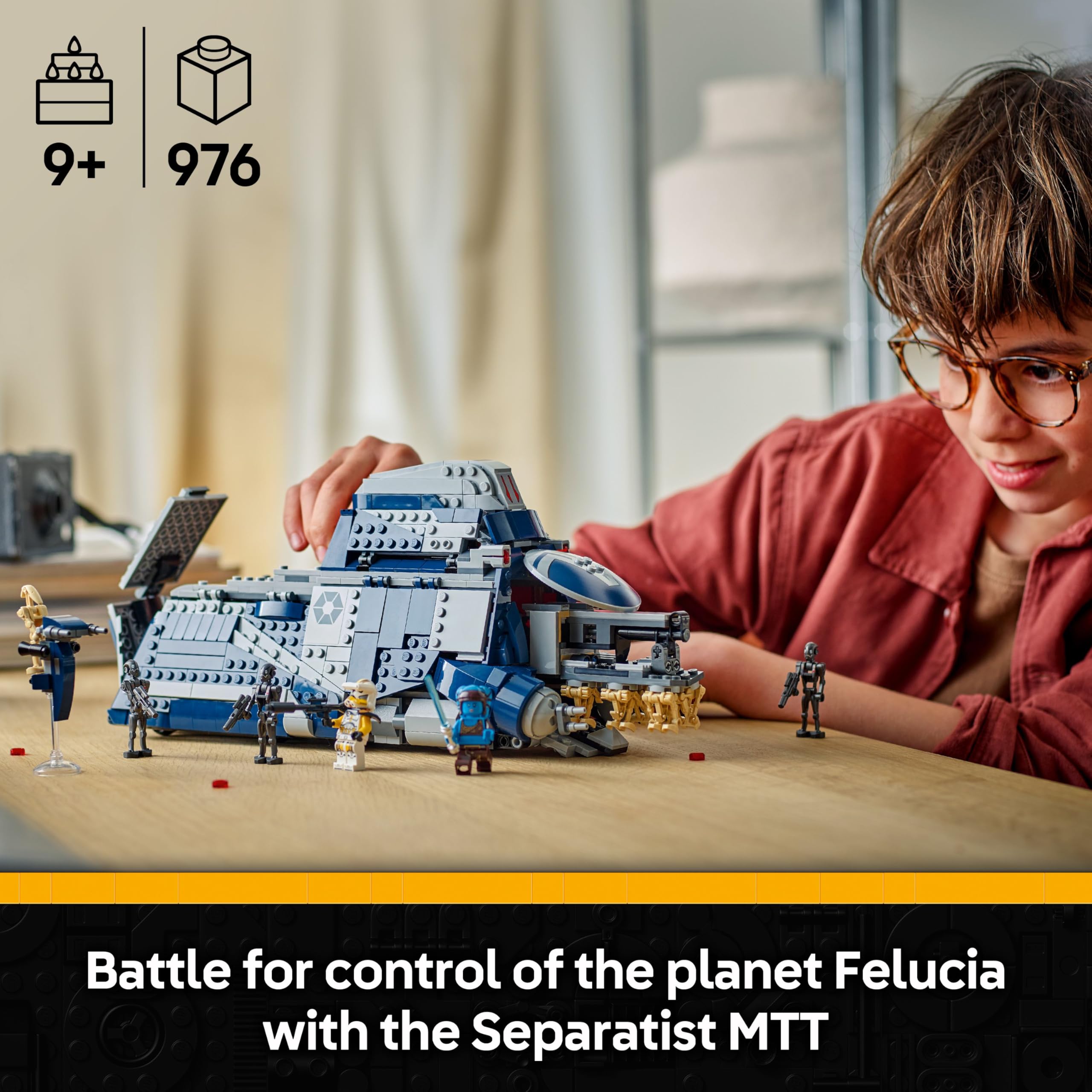 LEGO Star Wars 75435 Battle of Felucia Separatist MTT Building Set for Ages 9+