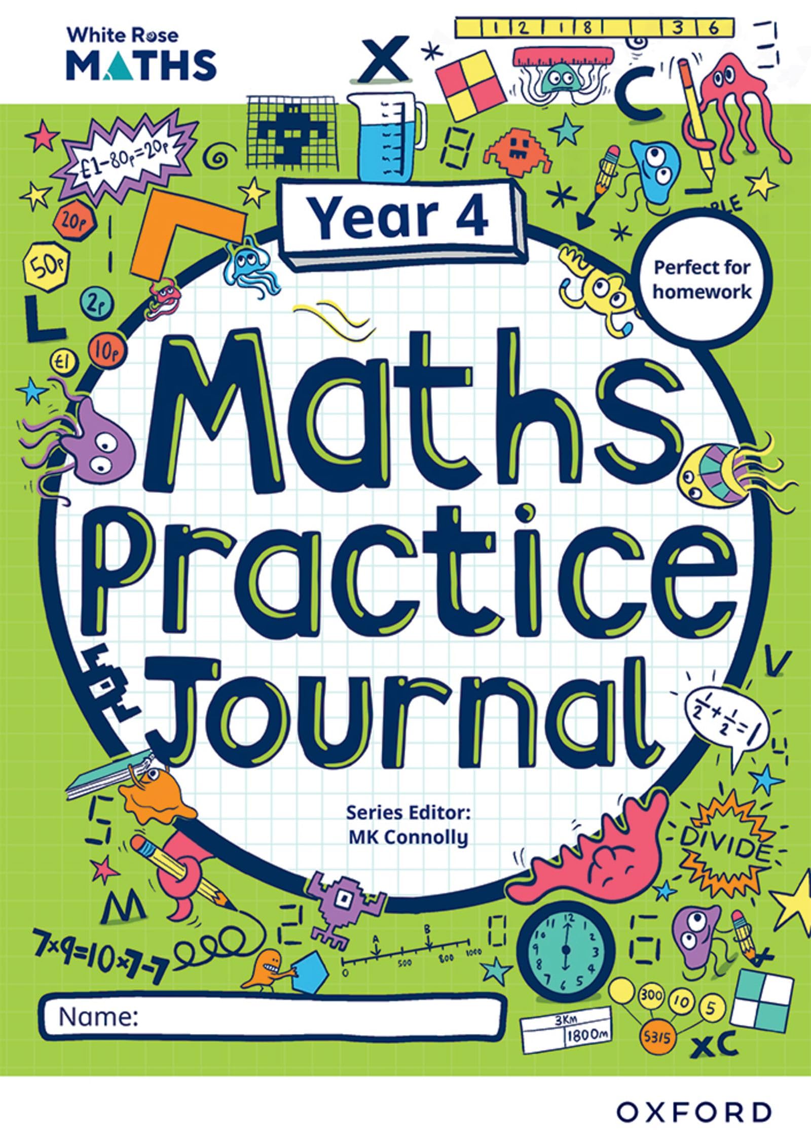 Oxford University Press White Rose Maths Practice Journals Year 4 Workbook | Paperback