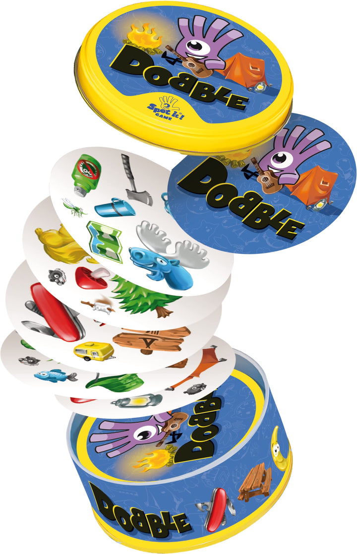 Asmodee Dobble Camping Card Game for Ages 6+ | 2-8 Players | 15-Minute Play Time