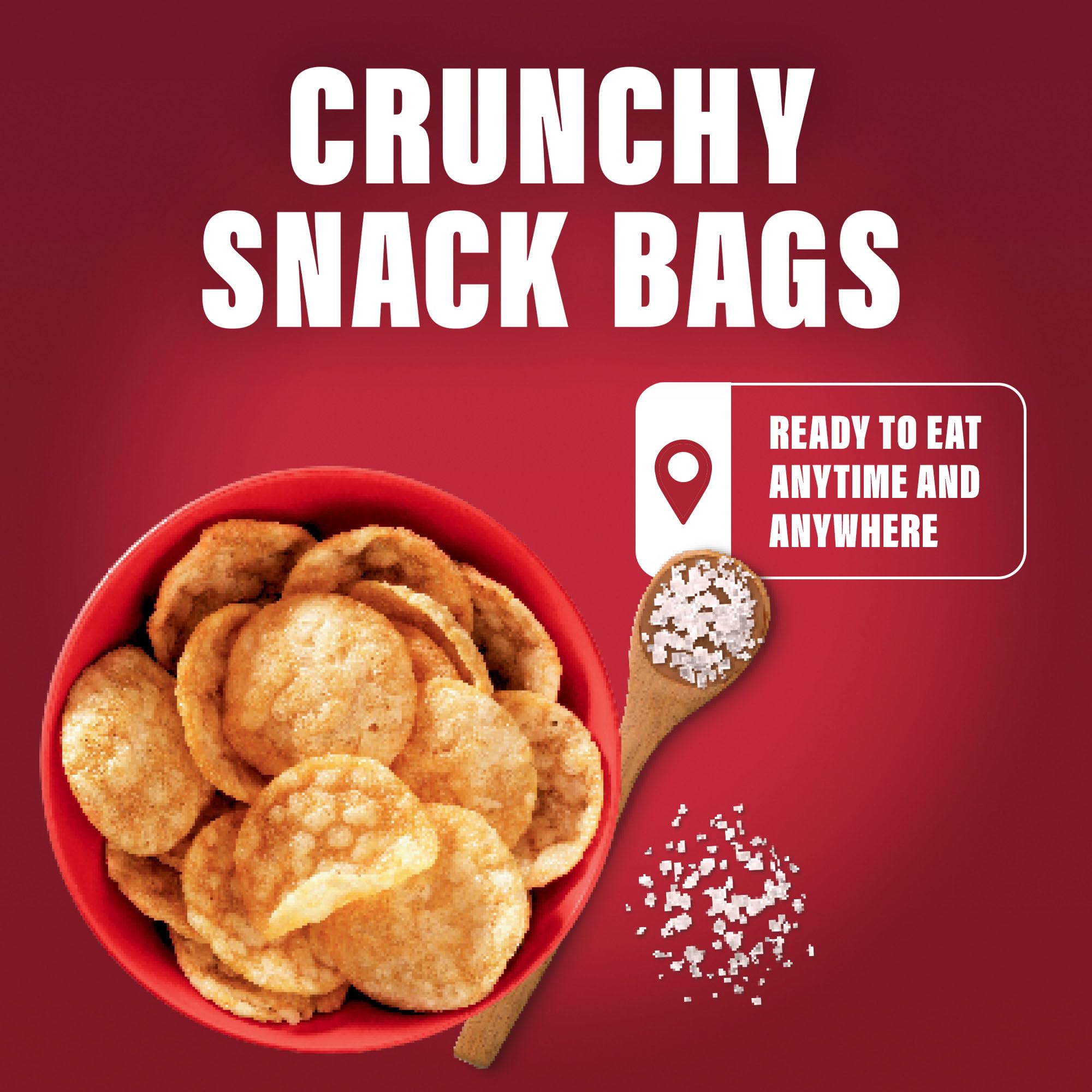 SlimFast Protein Crisps Sea Salt, 94 Calories & 7.4g Protein, Low-Calorie Snack, 12 x 23g Multipack 6