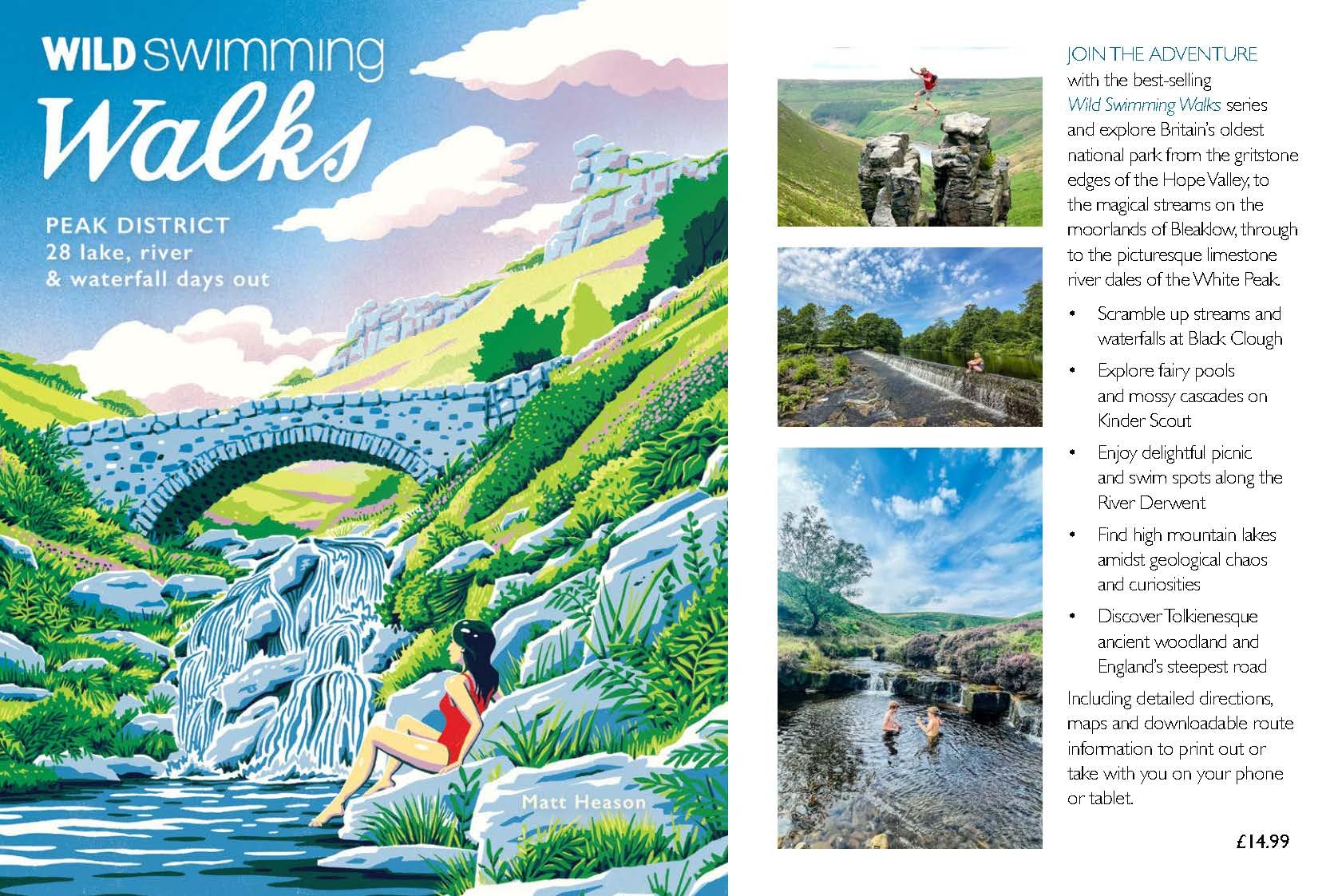 Wild Things Publishing Wild Swimming Walks Peak District: 28 Lake, River & Waterfall Days Out Paperback 2