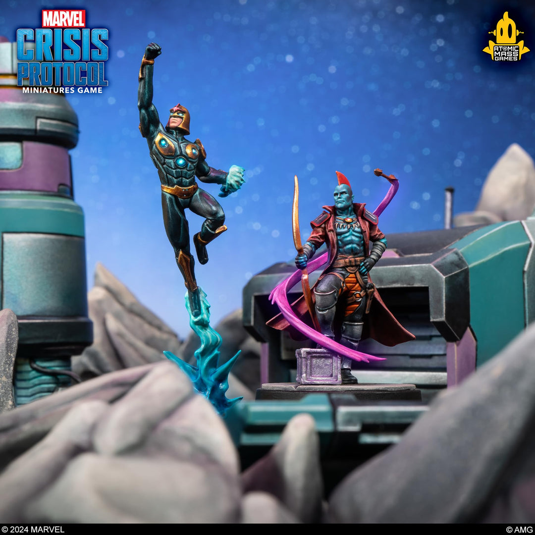 Atomic Mass Games Marvel Crisis Protocol - Yondu & Nova Miniatures Expansion