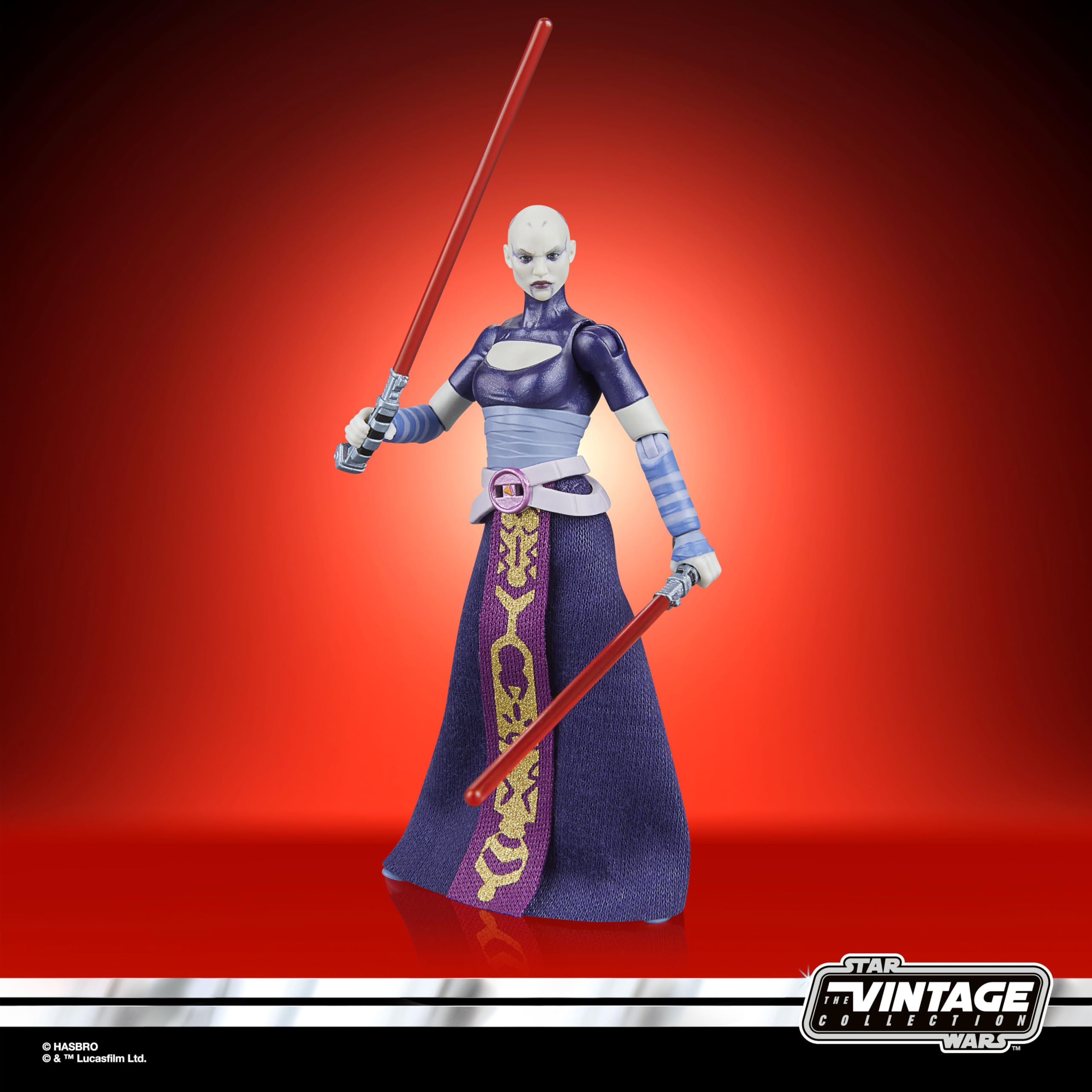 Star Wars The Vintage Collection Asajj Ventress Action Figure - 9.5-cm Scale, The Clone Wars 8