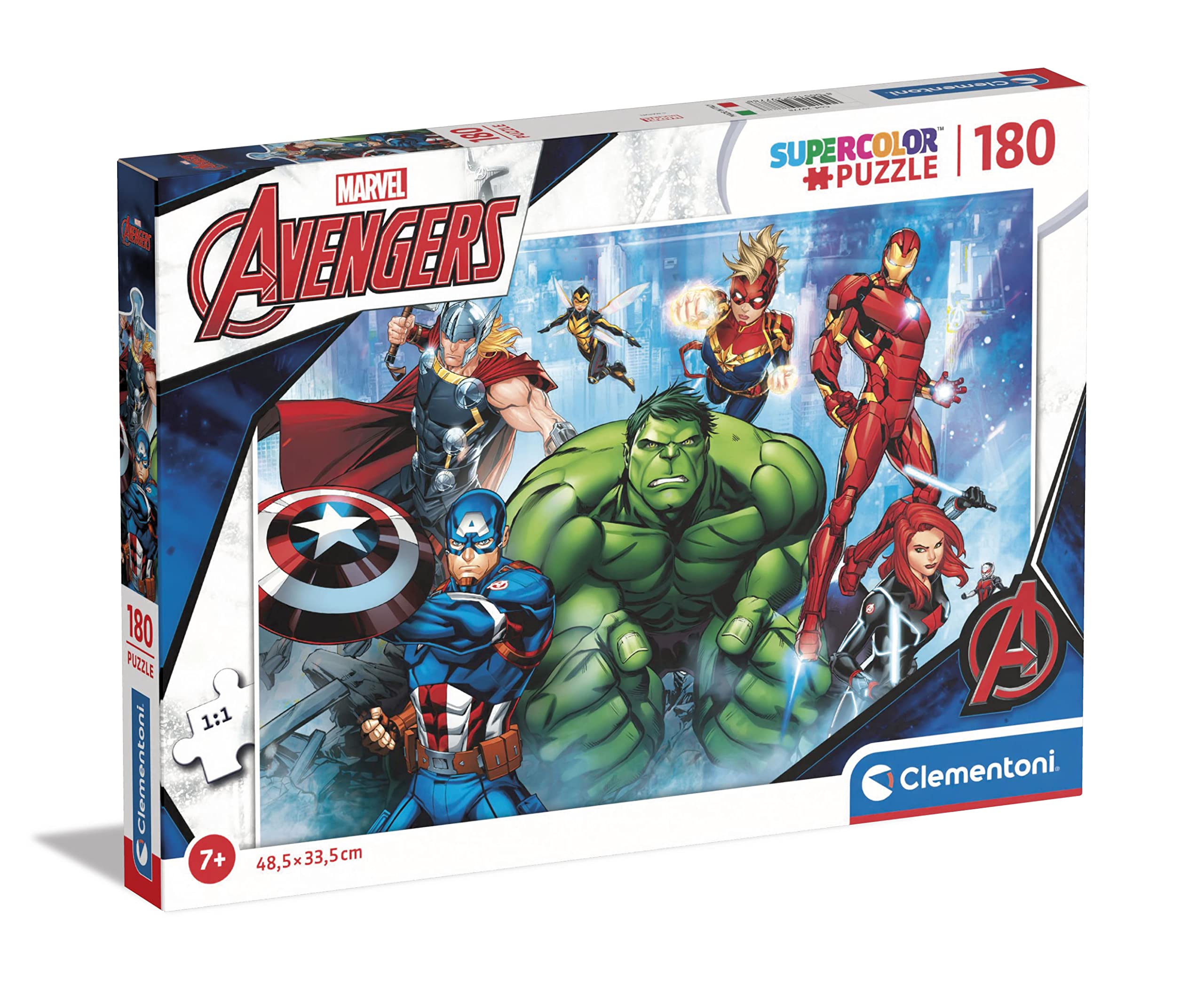 Clementoni Marvel Avengers 180-Piece Puzzle for Kids - Superheroes Jigsaw 7