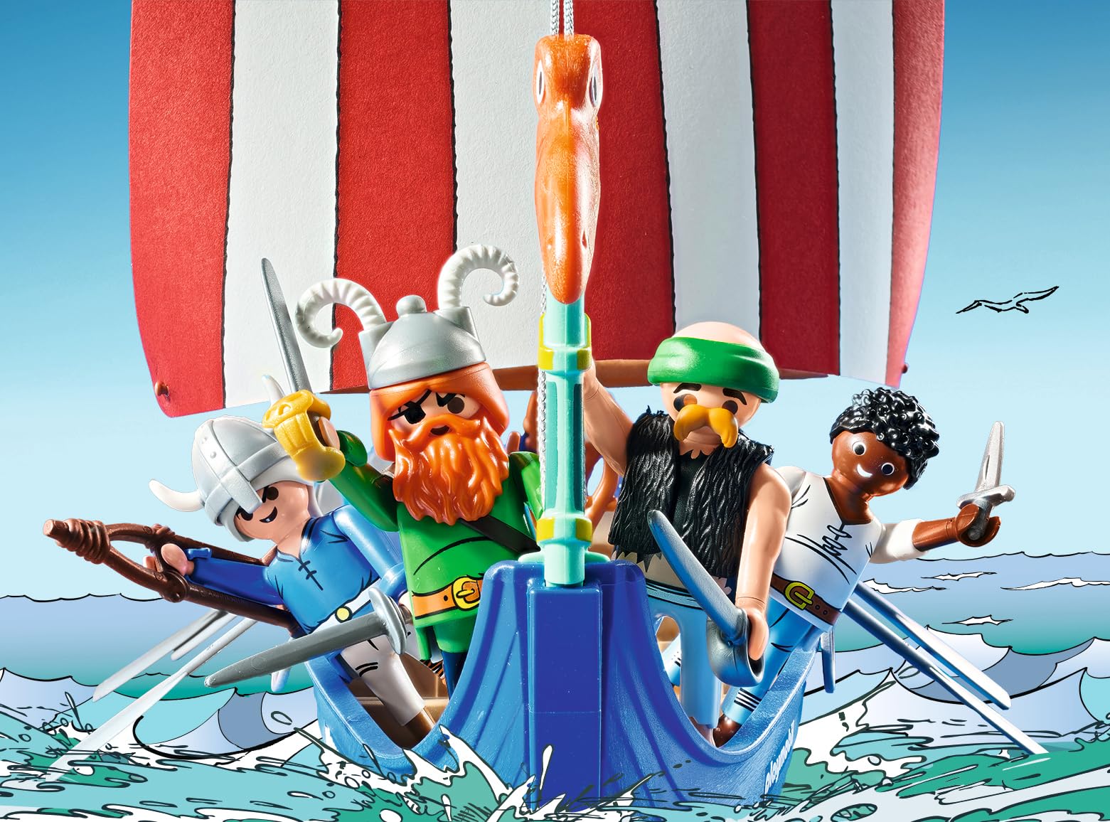 PLAYMOBIL Asterix Pirate Ship Playset - Action Figures & Adventure Toy for Kids 4-10 Years 3
