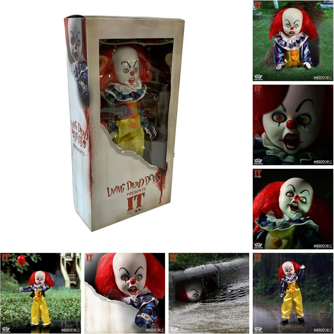 Living Dead Dolls Pennywise Action Figure - 10" Collectible with Articulation