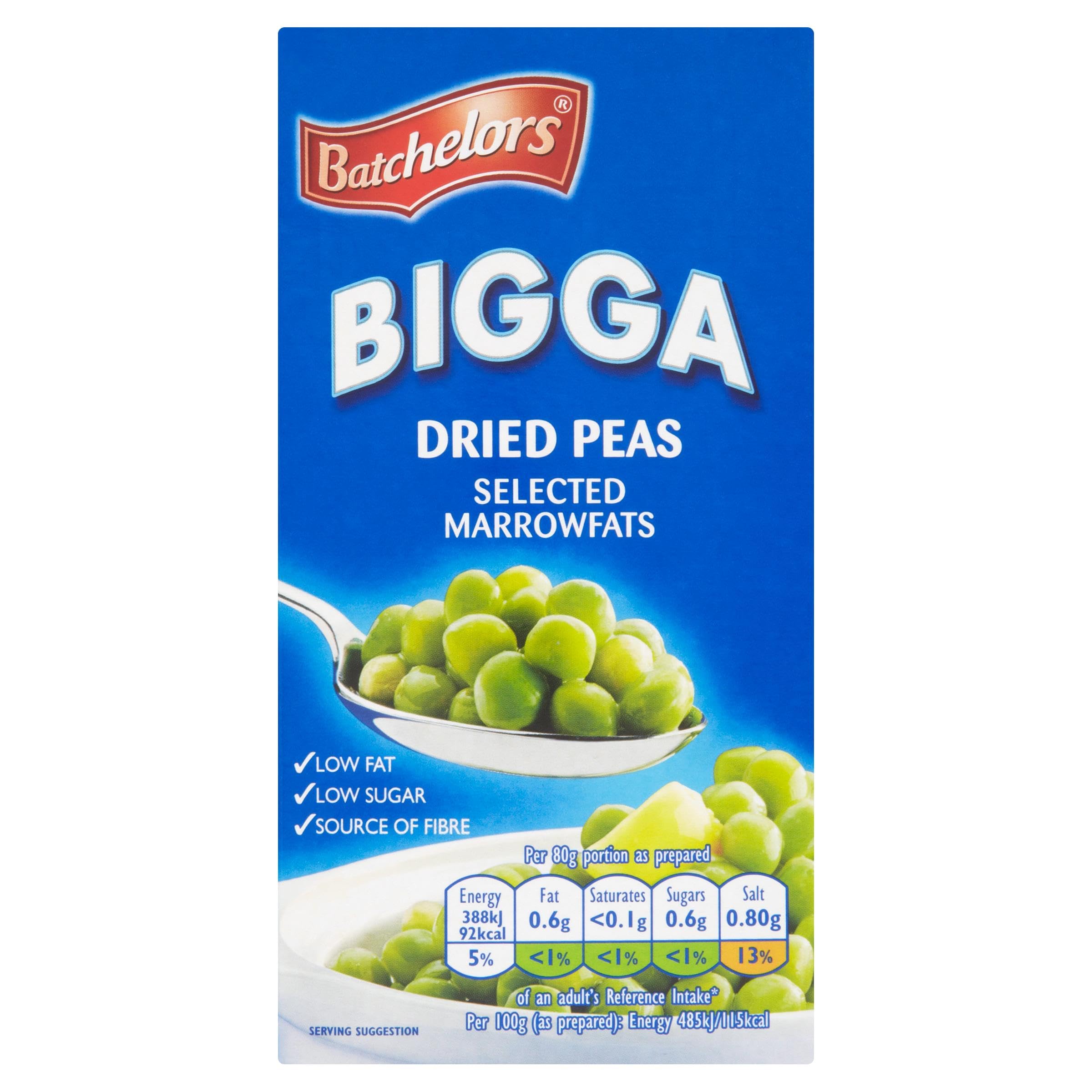 Batchelors Bigga Dried Peas Selected Marrowfats - Nutty Flavour, Creamy Texture | 250g Packet