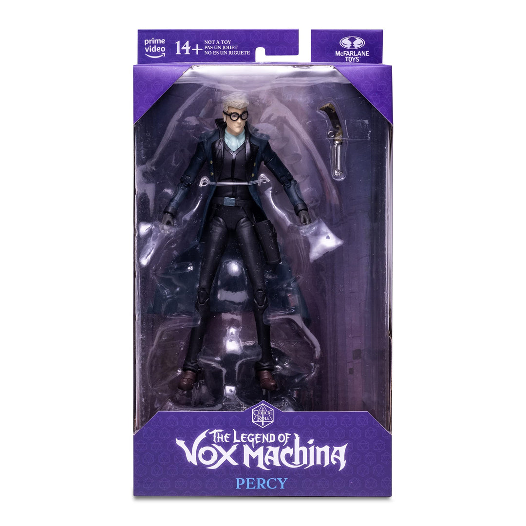 McFarlane Toys Critical Role The Legend of Vox Machina - Percy Action Figure with Collectors Stand Base (TM10701)