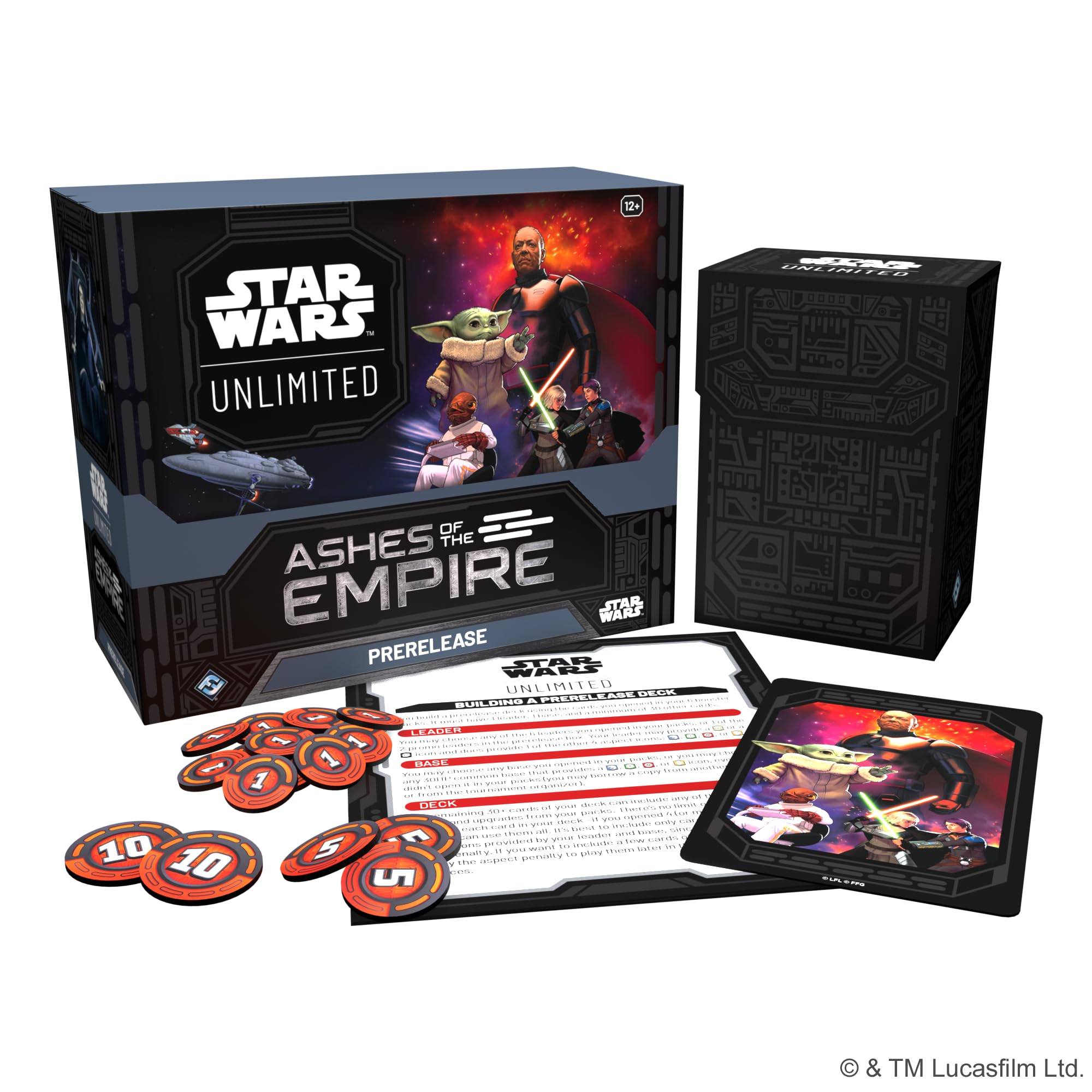 Asmodee Star Wars: Unlimited TCG Ashes of the Empire Prerelease Box - 6 Booster Packs 2