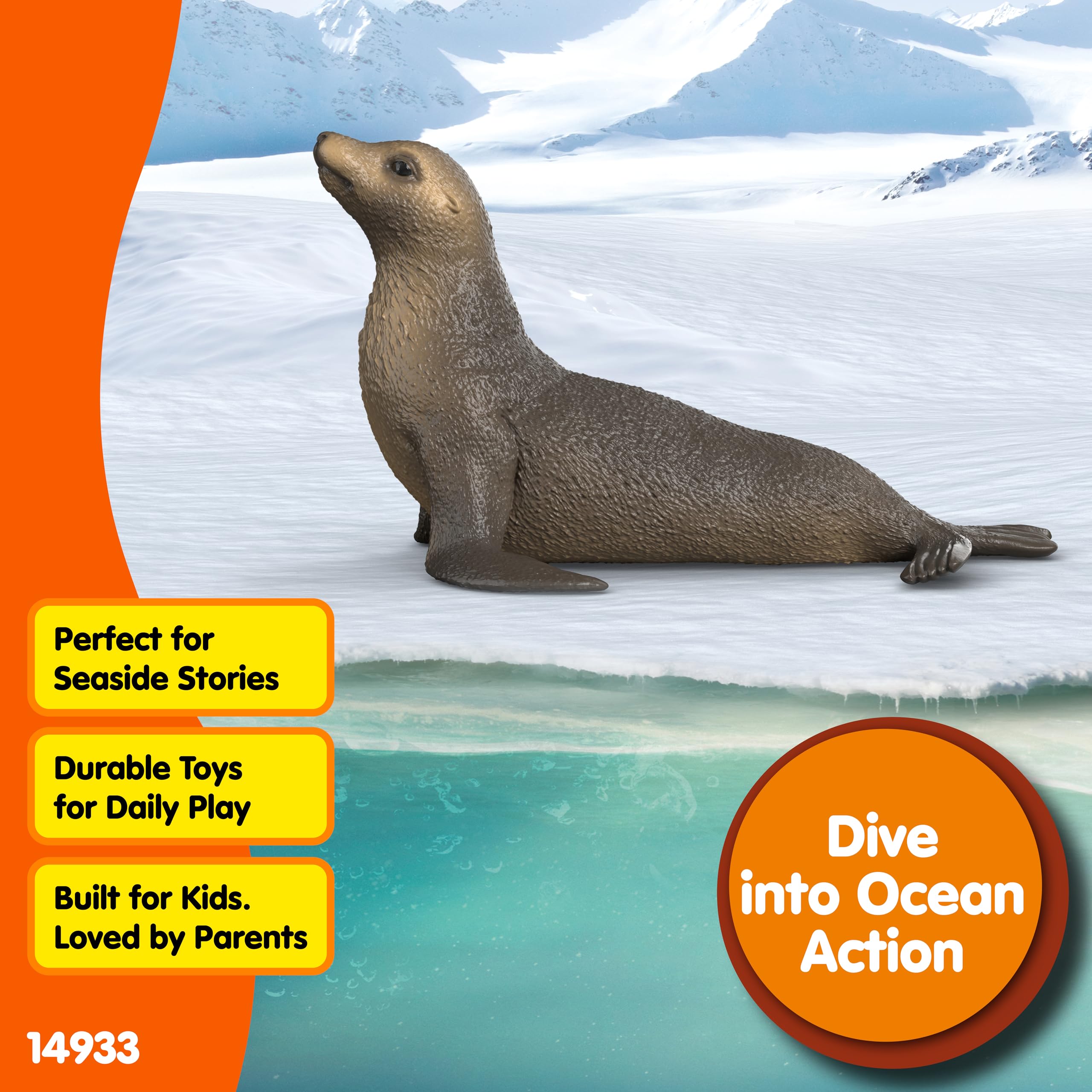 Schleich WILD LIFE Sea lion Figure 14933 | Ages 3+ | Plastic 4