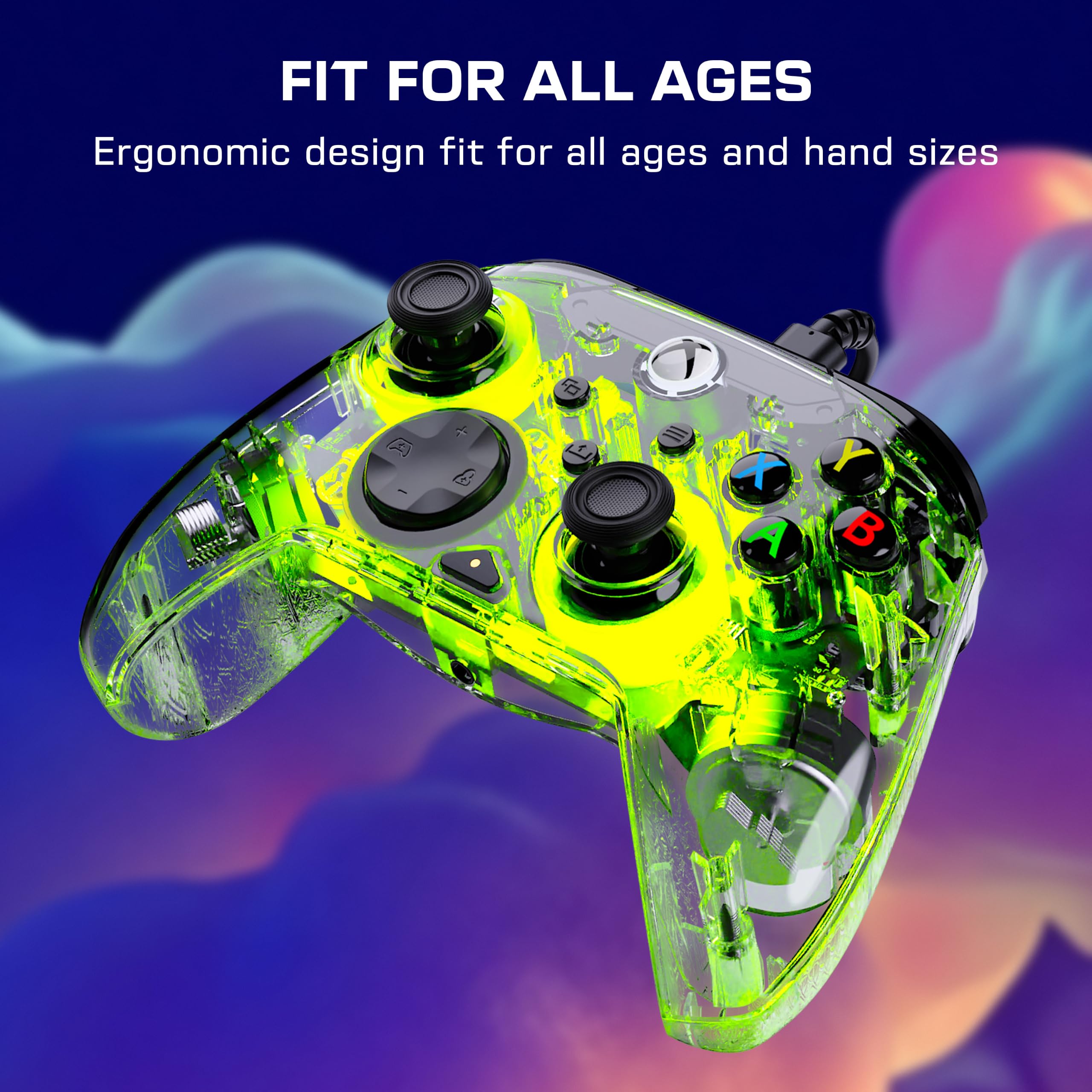 Turtle Beach Afterglow Clear Wired RGB Gaming Controller [PC] 6
