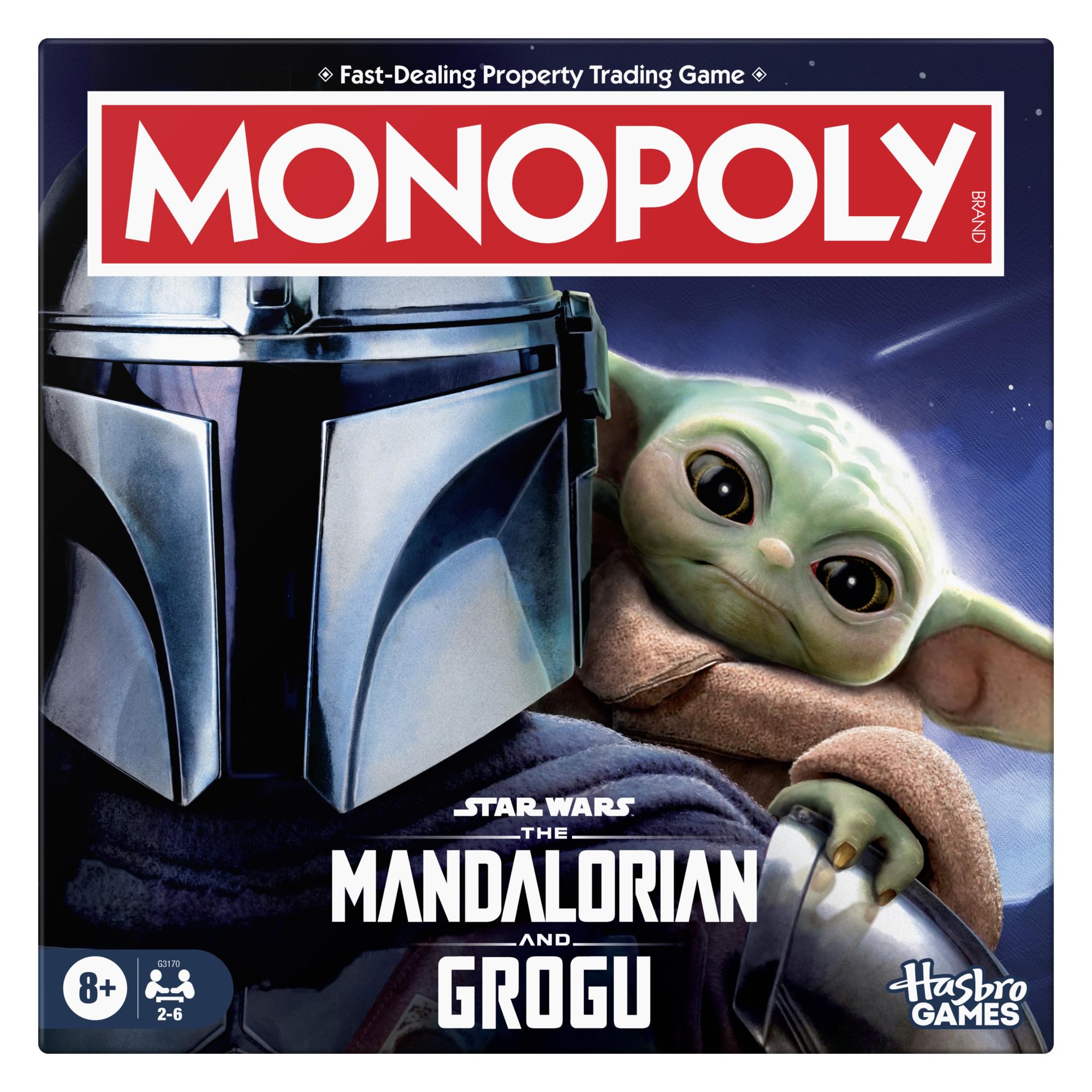 Monopoly: Star Wars The Mandalorian and Grogu Edition Board Game | Family Strategy Game | 2-6 Players | Ages 8+ 1