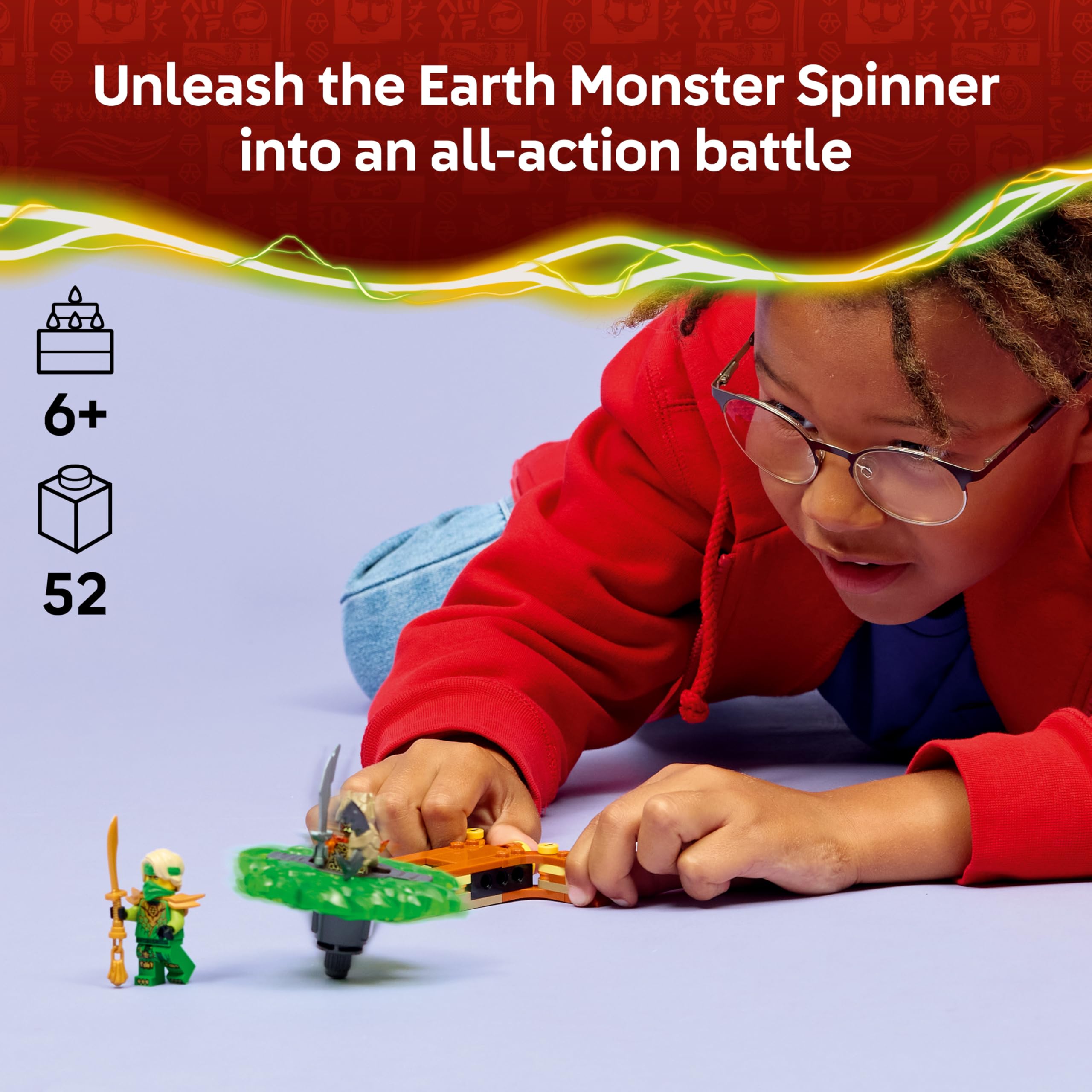 LEGO NINJAGO 71850 Lloyd vs. Earth Monster Spinner Building Set | Ages 6+