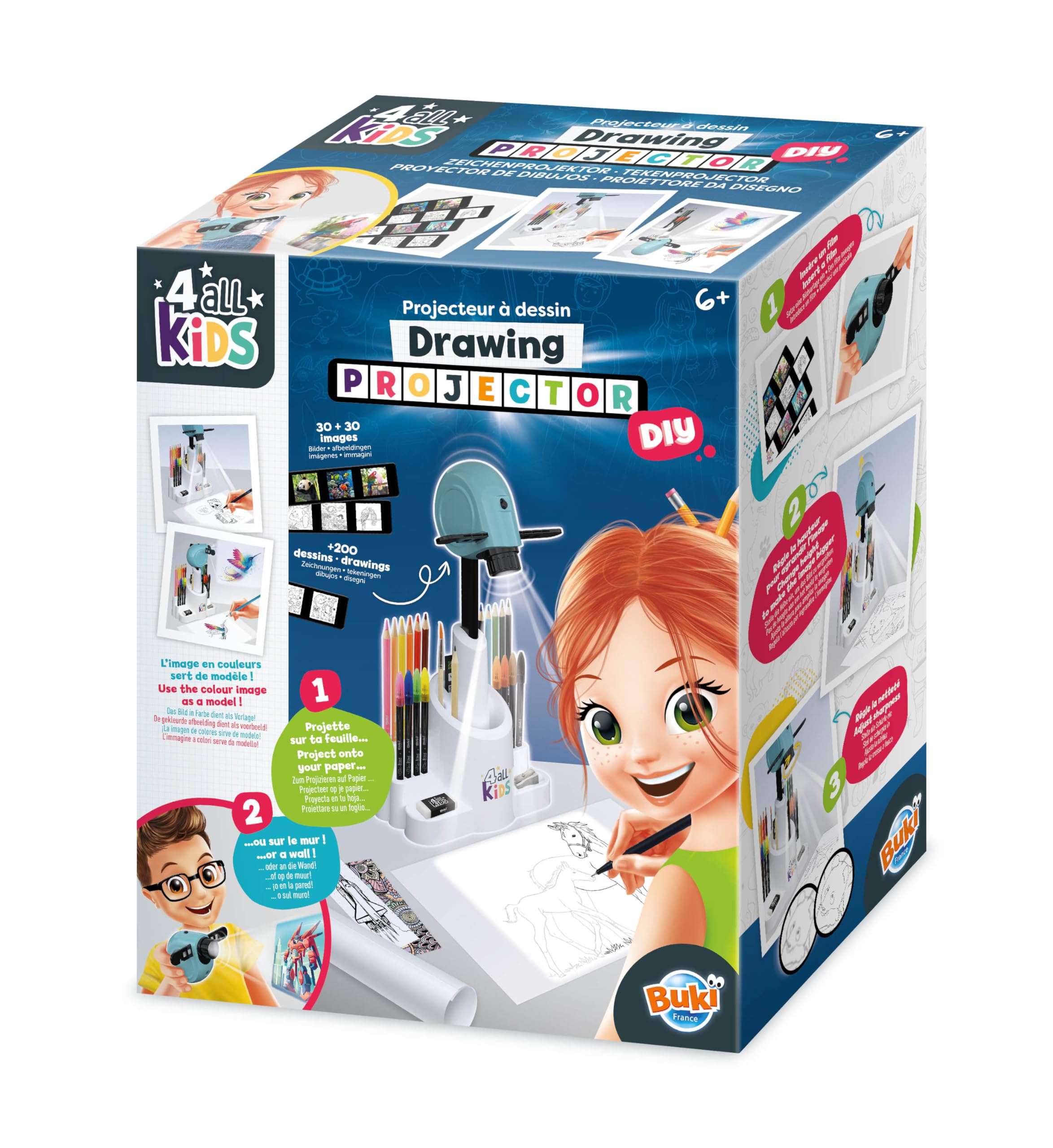 Buki Kids Drawing Projector with Adjustable Height & Focus - Art Projector 8