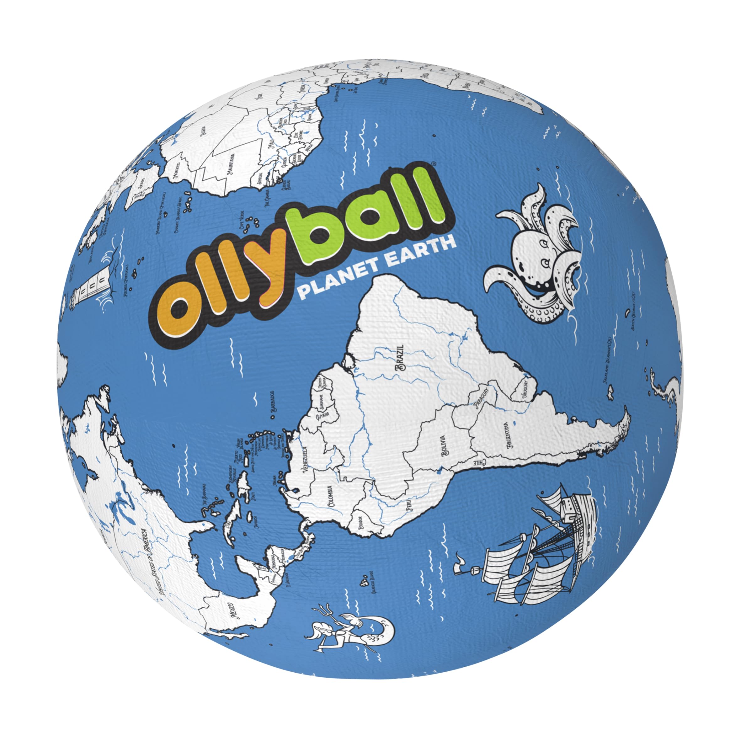Ollyball Planet Earth The Ultimate Giant Indoor Play Ball Jumbo 22 Inch 6