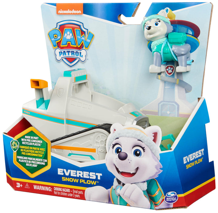 Paw Patrol Everest's Snow Plow - Collectible Vehicle with Action Figure, Ages 3+