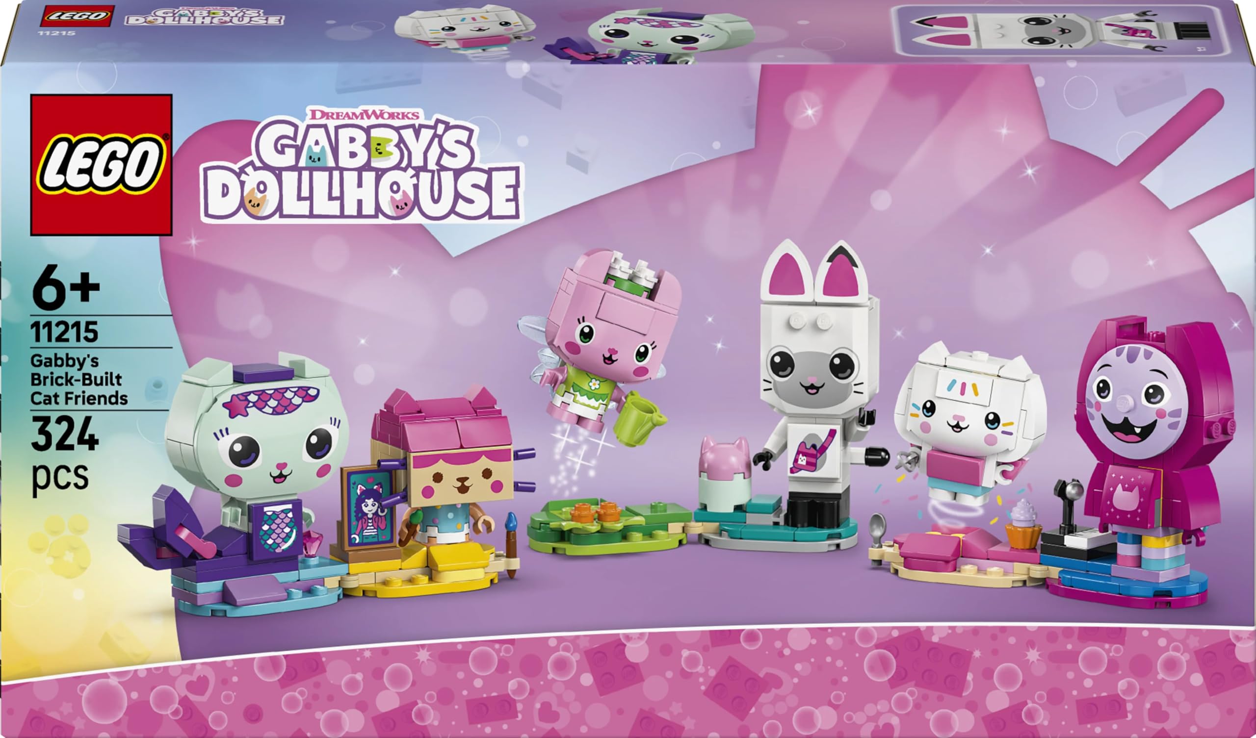 LEGO Gabby’s Dollhouse Gabby’s Brick-Built Cat Friends Building Set for Ages 6+ | Model 11215 6
