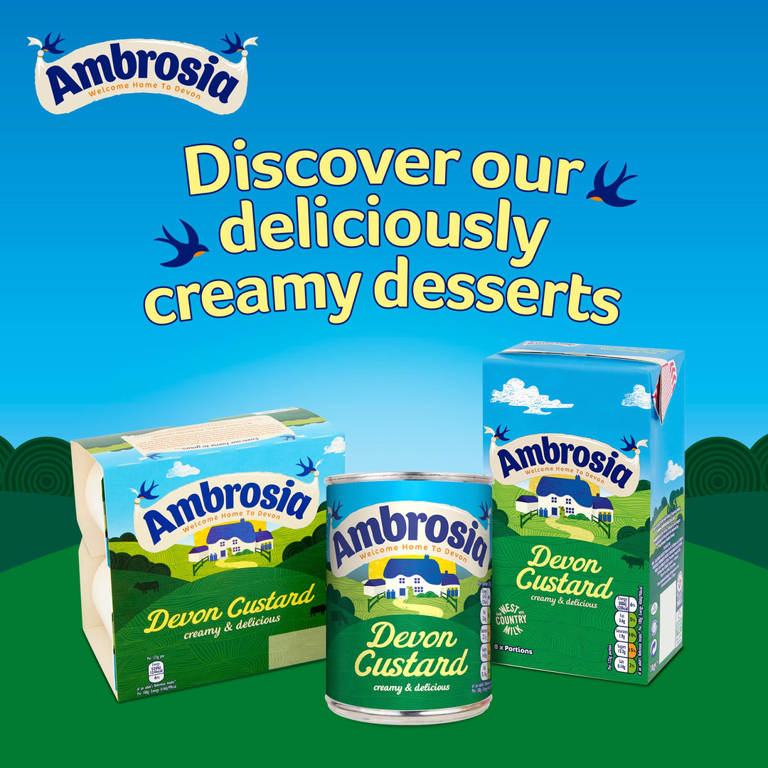 Ambrosia Devon Custard - Creamy & Delicious Ready-to-Eat Dessert