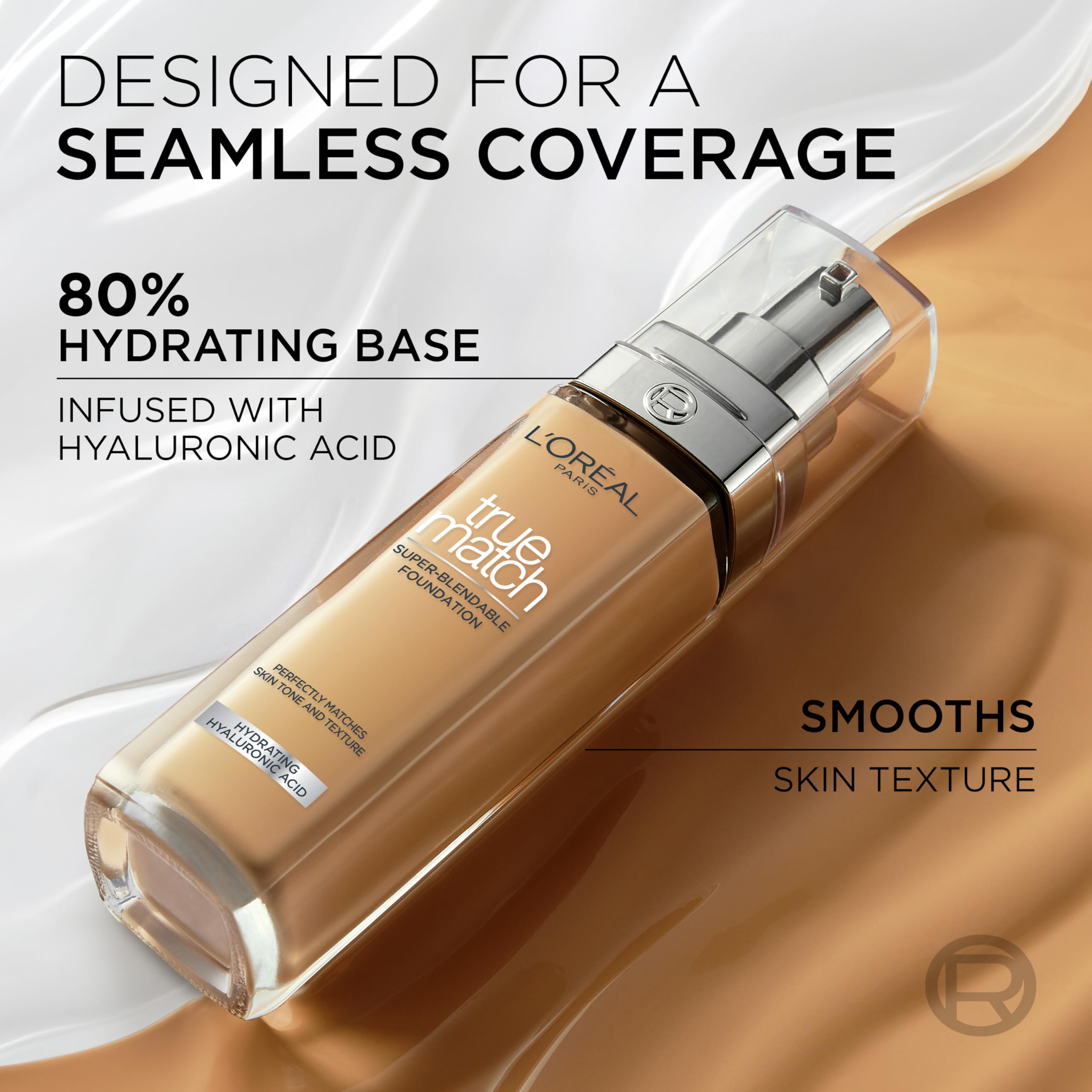 L'Oréal Paris True Match Hydrating Liquid Foundation with Hyaluronic Acid - 4W Golden Natural, 30 ml 8