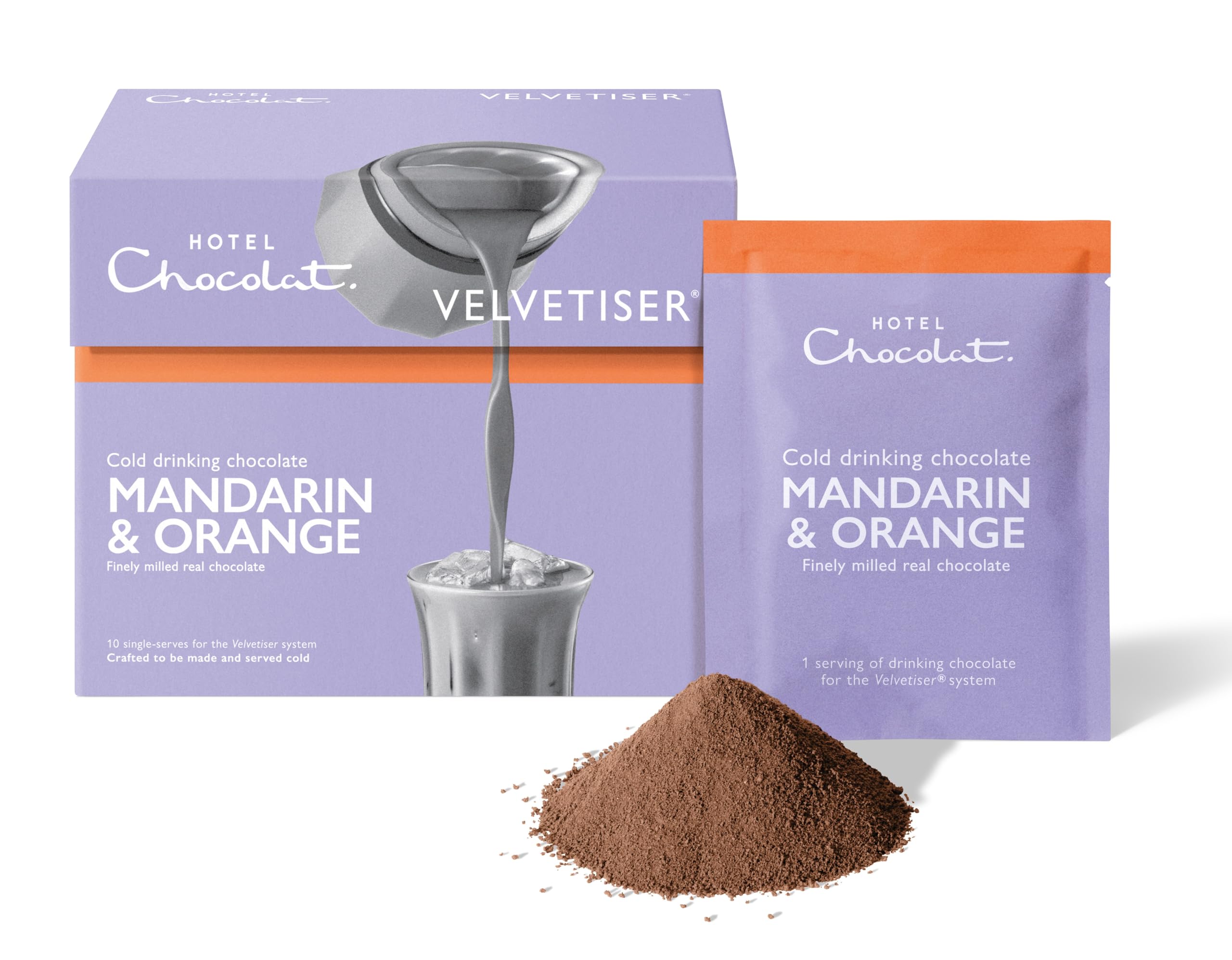 Hotel Chocolat - Mandarin & Orange Cold Drinking Chocolate - 10 Sachets 3