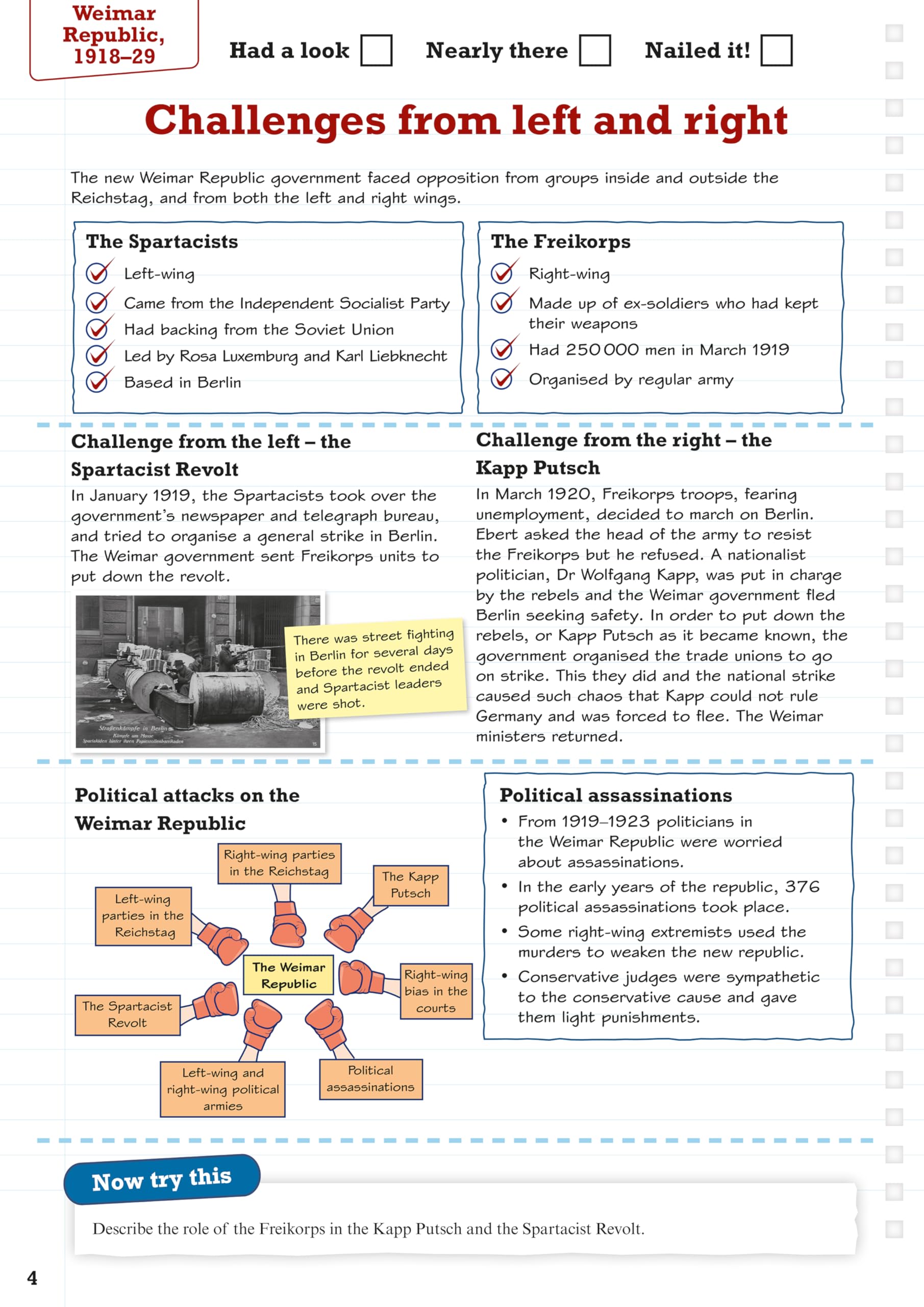 PEARSON EDUCATION Revise Edexcel GCSE (9-1) History Weimar and Nazi Germany Revision Guide and Workbook + App 6