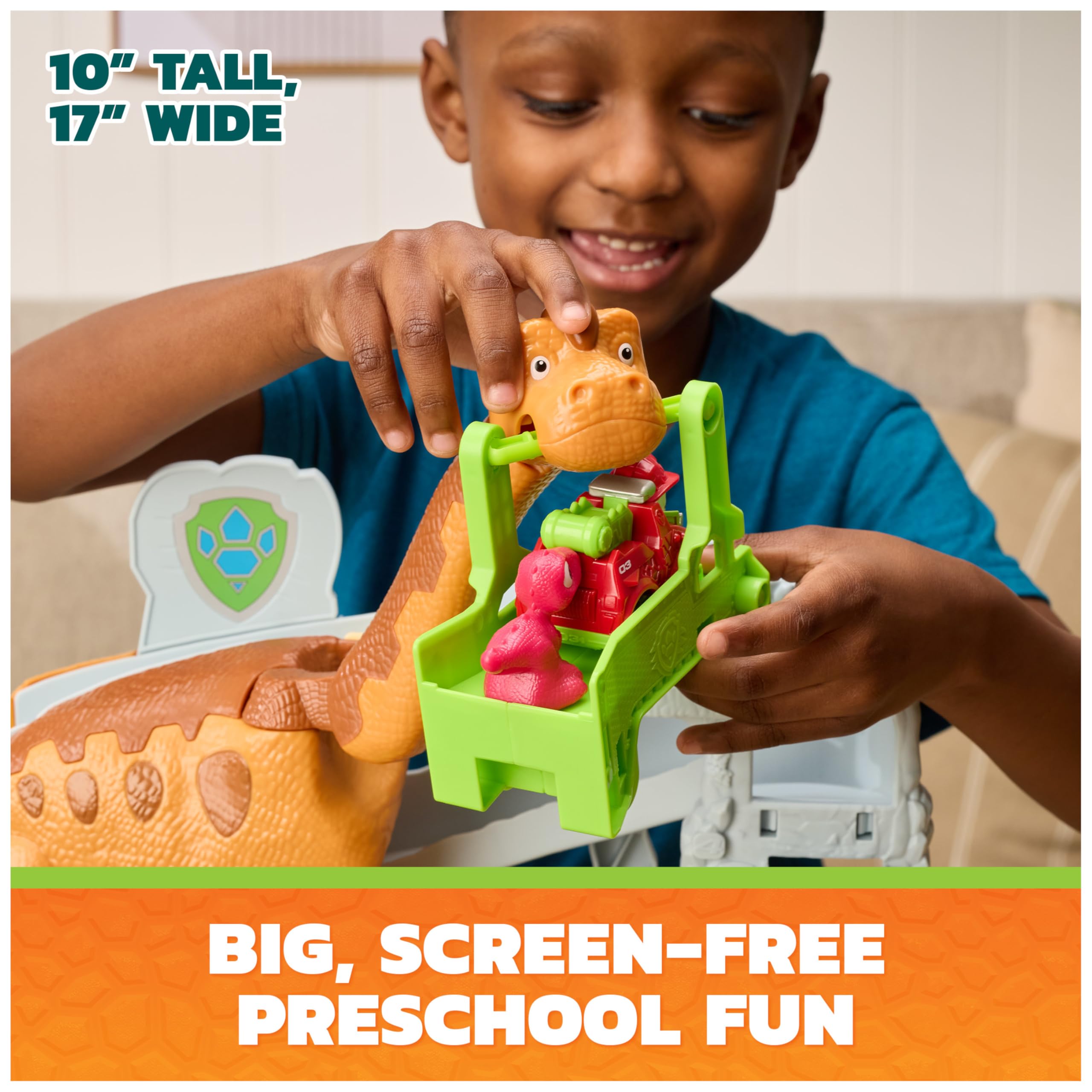 Paw Patrol Dino Movie Lift and Race Dino Playset with Marshall Pup Squad Racer | Ages 3+ | Multicolor 5