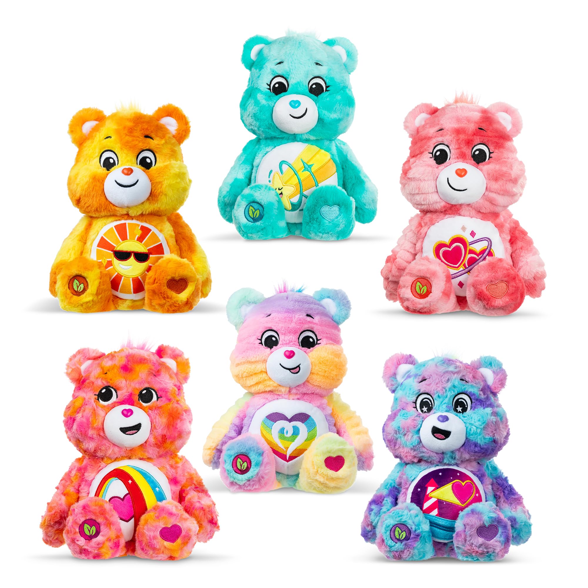 Basic Fun Care Bears 35cm Colour Splash Plush – Togetherness Bear Eco-Friendly 6