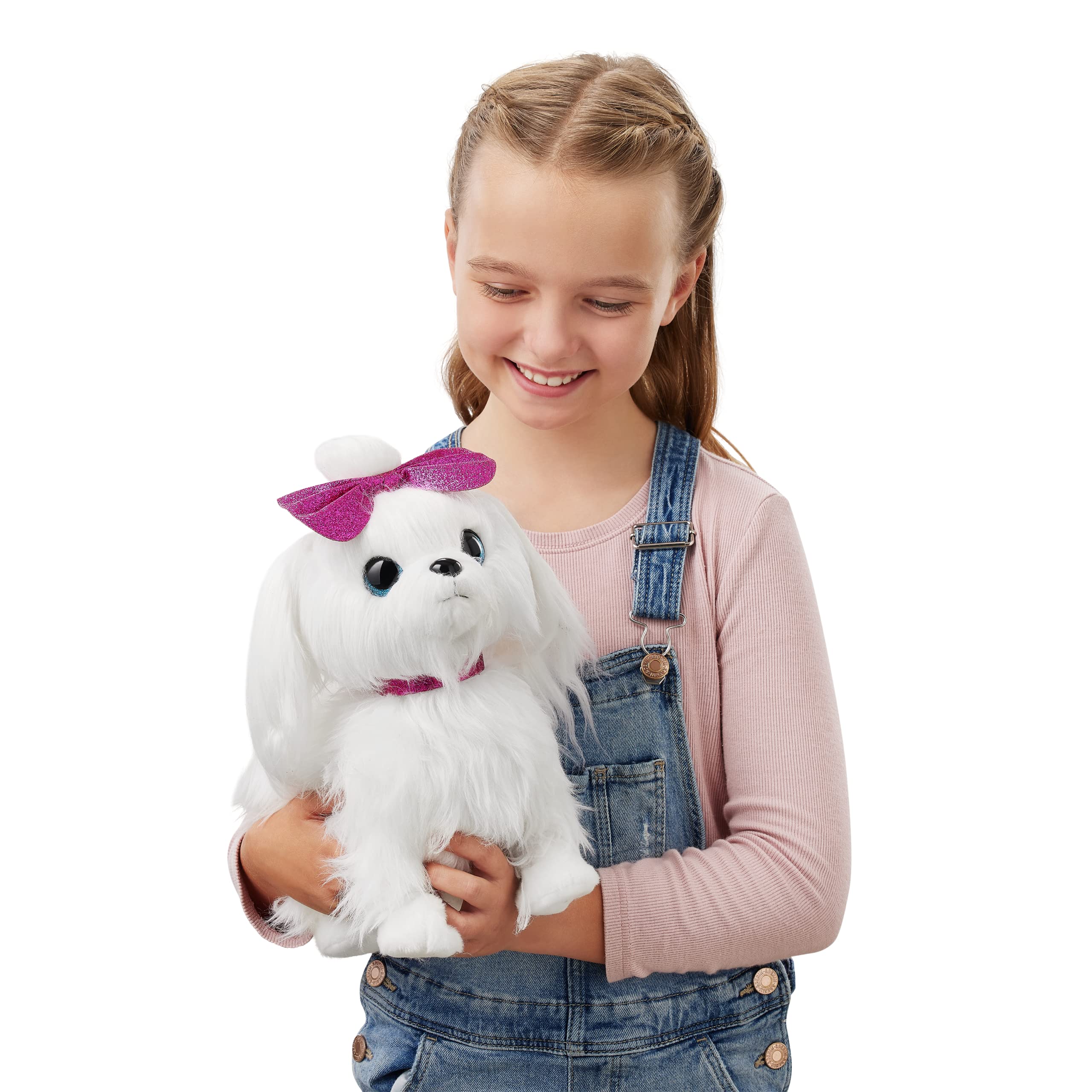 Pets Alive Lil' Paw Paw The Walking Puppy - Pink Electronic Plush Toy | Walks & Barks | Ages 3+