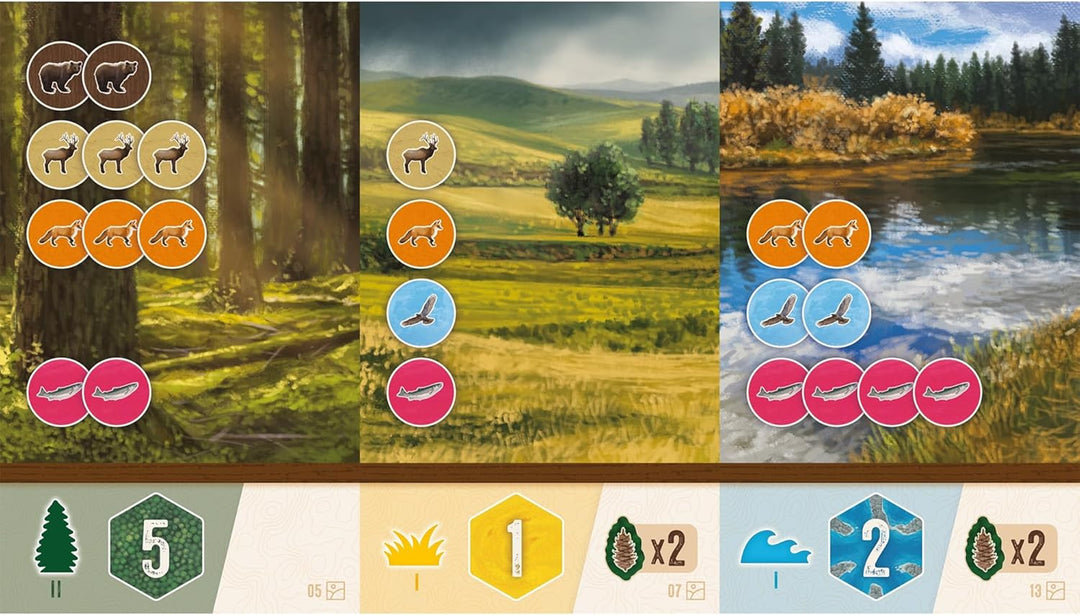 AEG Cascadia Rolling Hills Roll & Write Dice Game Expansion
