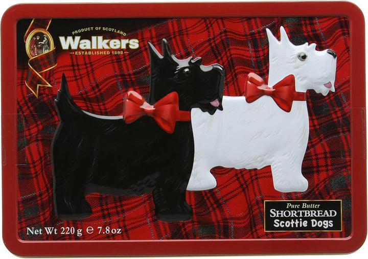 Walkers Shortbread Rocking Scottie Tin - Scottie Dog Collectible Tin (1831)