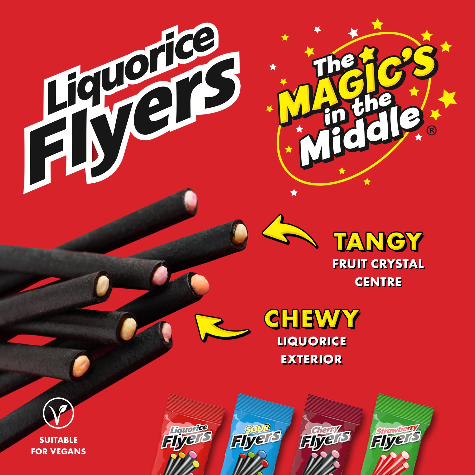 Stockley's Strawberry Liquorice Sticks Carton - 60 Sticks | Sweet Strawberry Flavoured Sweets | Bulk Pack for Sharing 9