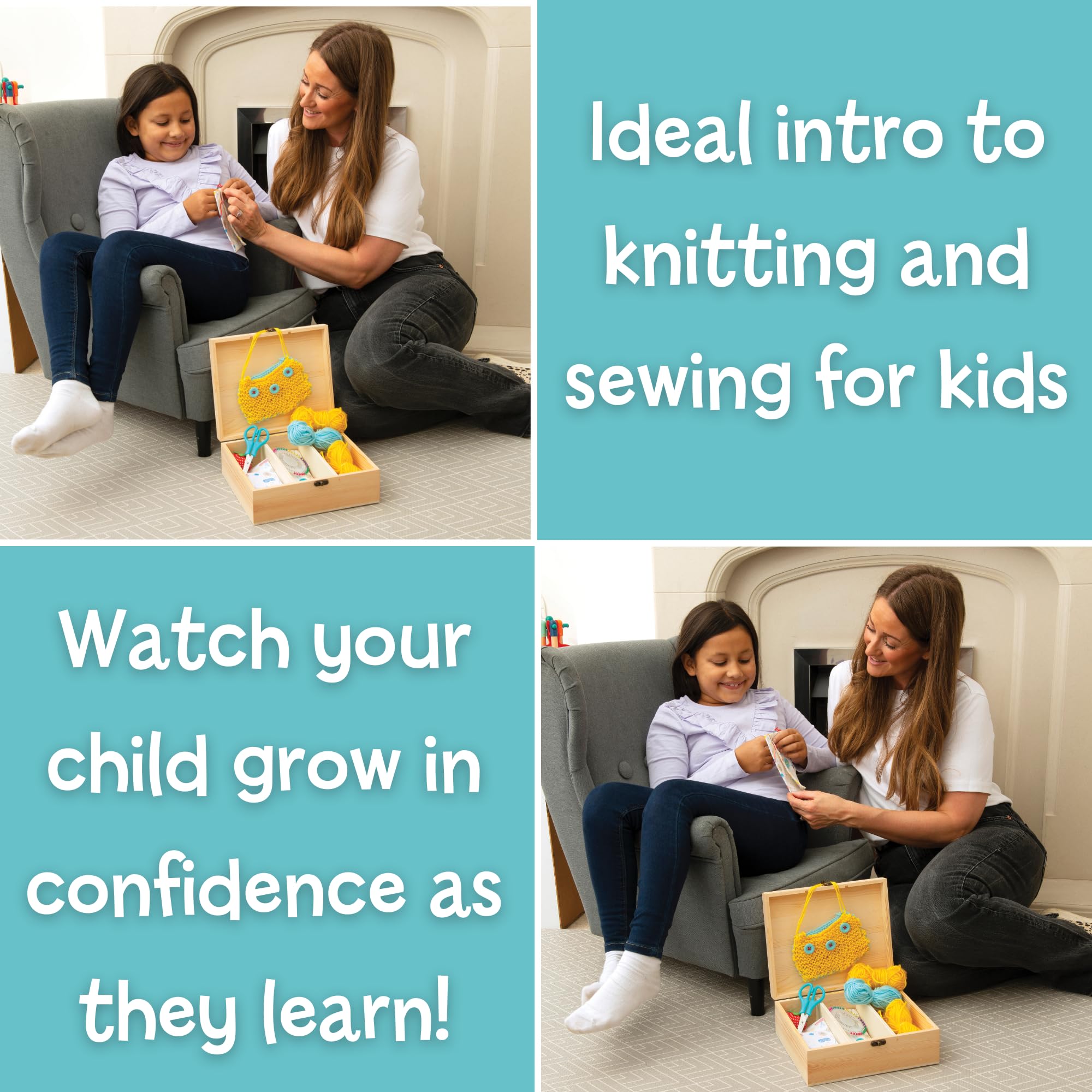Galt Knit and Sew Kit - Creative Craft Set for Kids 7 Years and Up 11