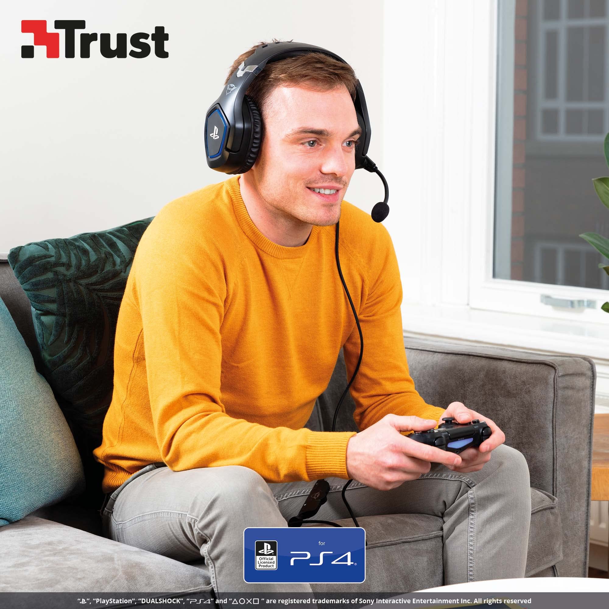 Trust Gaming GXT 488 Forze Officially Licensed PlayStation Headset for PS4 and PS5 - Black 8