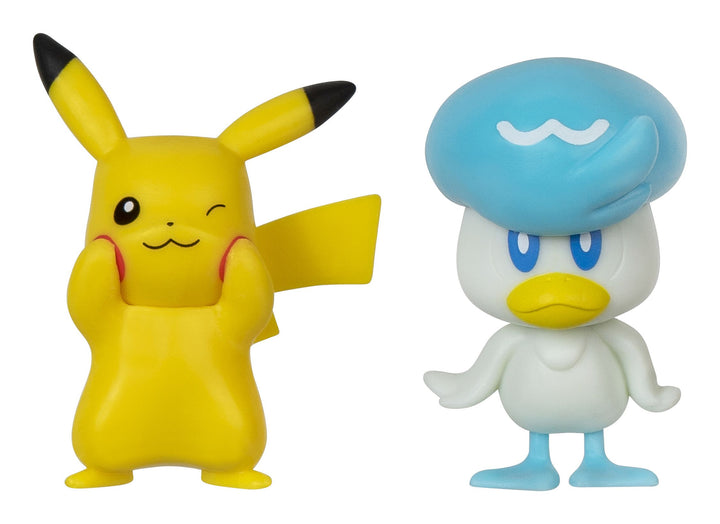 Pokemon 5cm Battle Figure 2-Pack - Quaxly & Pikachu