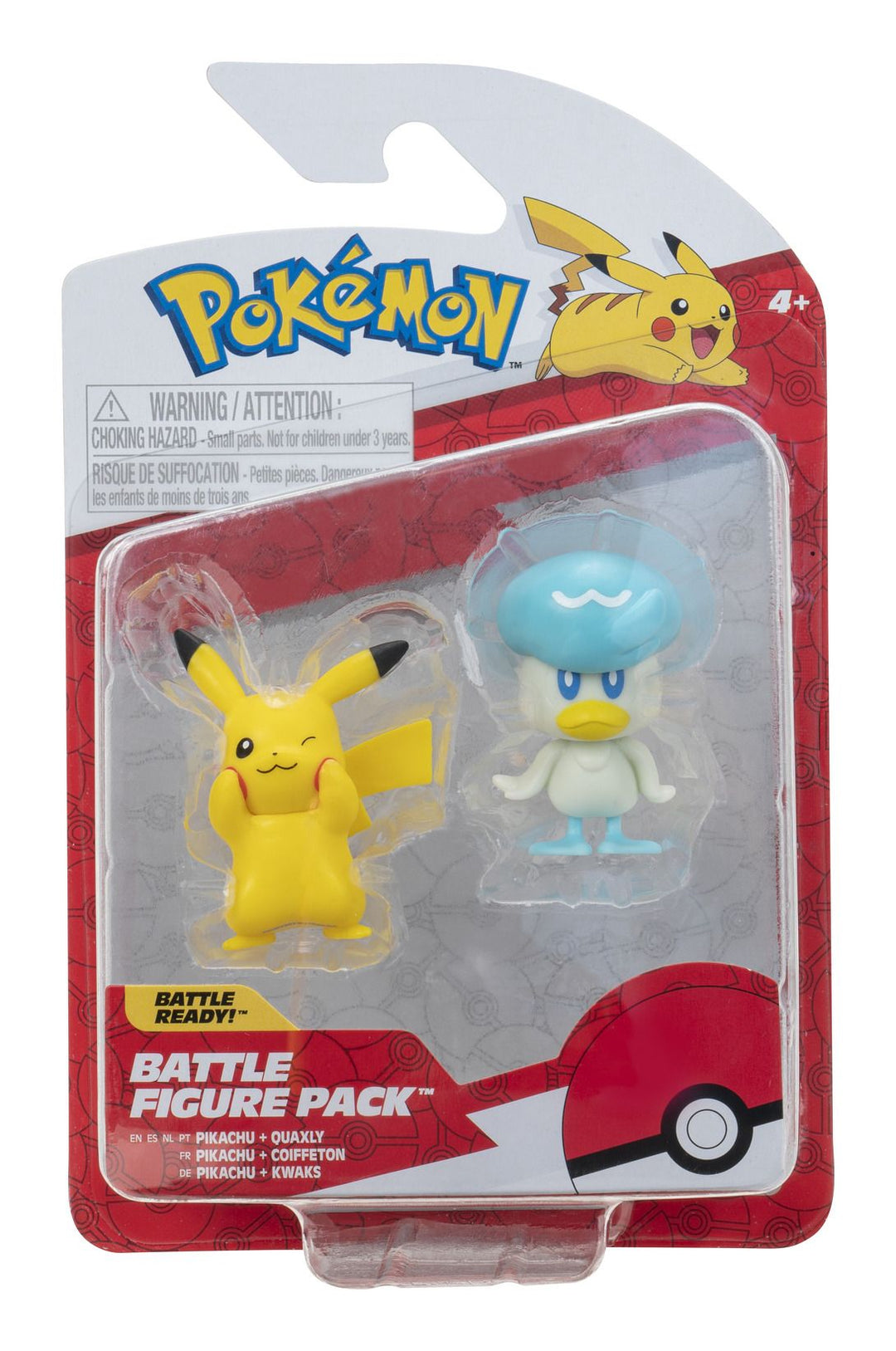 Pokemon 5cm Battle Figure 2-Pack - Quaxly & Pikachu