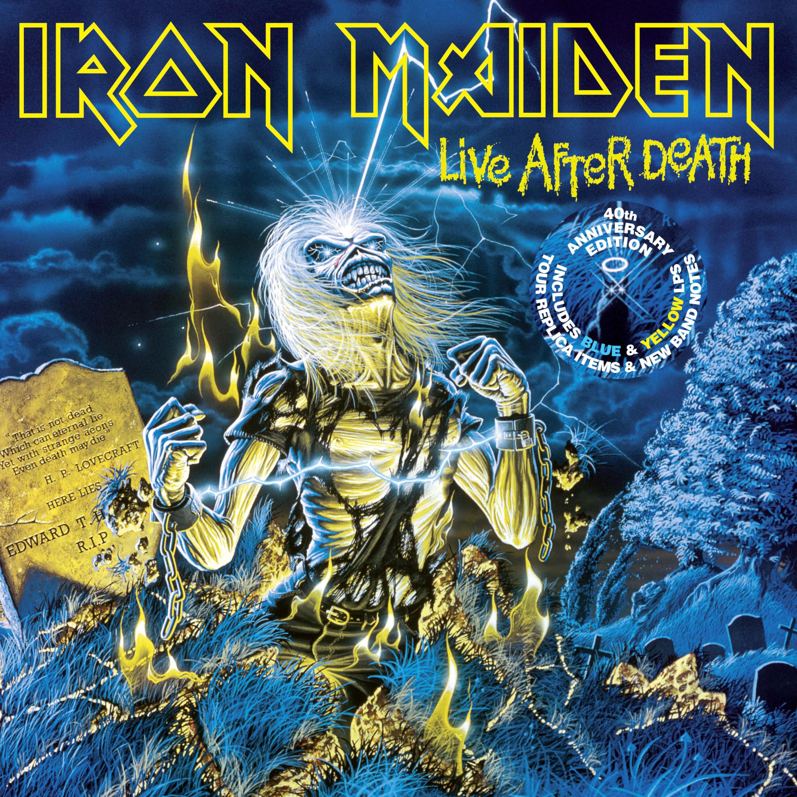 Iron Maiden - Live After Death (40th Anniversary Limited Collector's Edition) [2LP Blue & Yellow Vinyl] 3