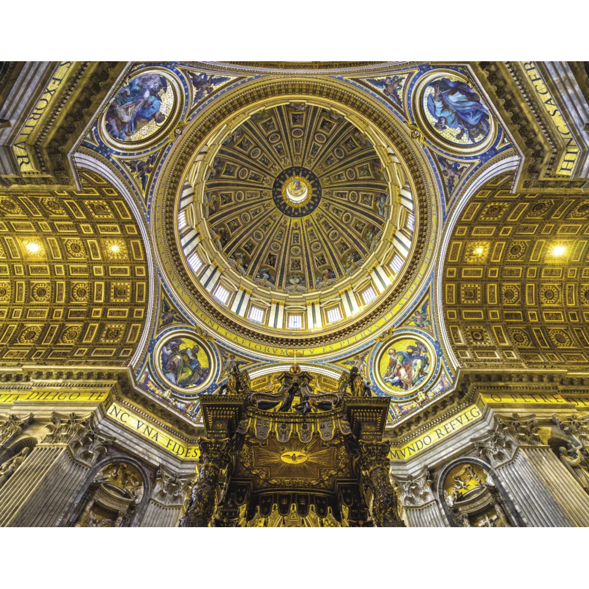 Mindbogglers Gold 1500-Piece Jigsaw Puzzle - St. Peter’s Basilica with Gold Highlights 4