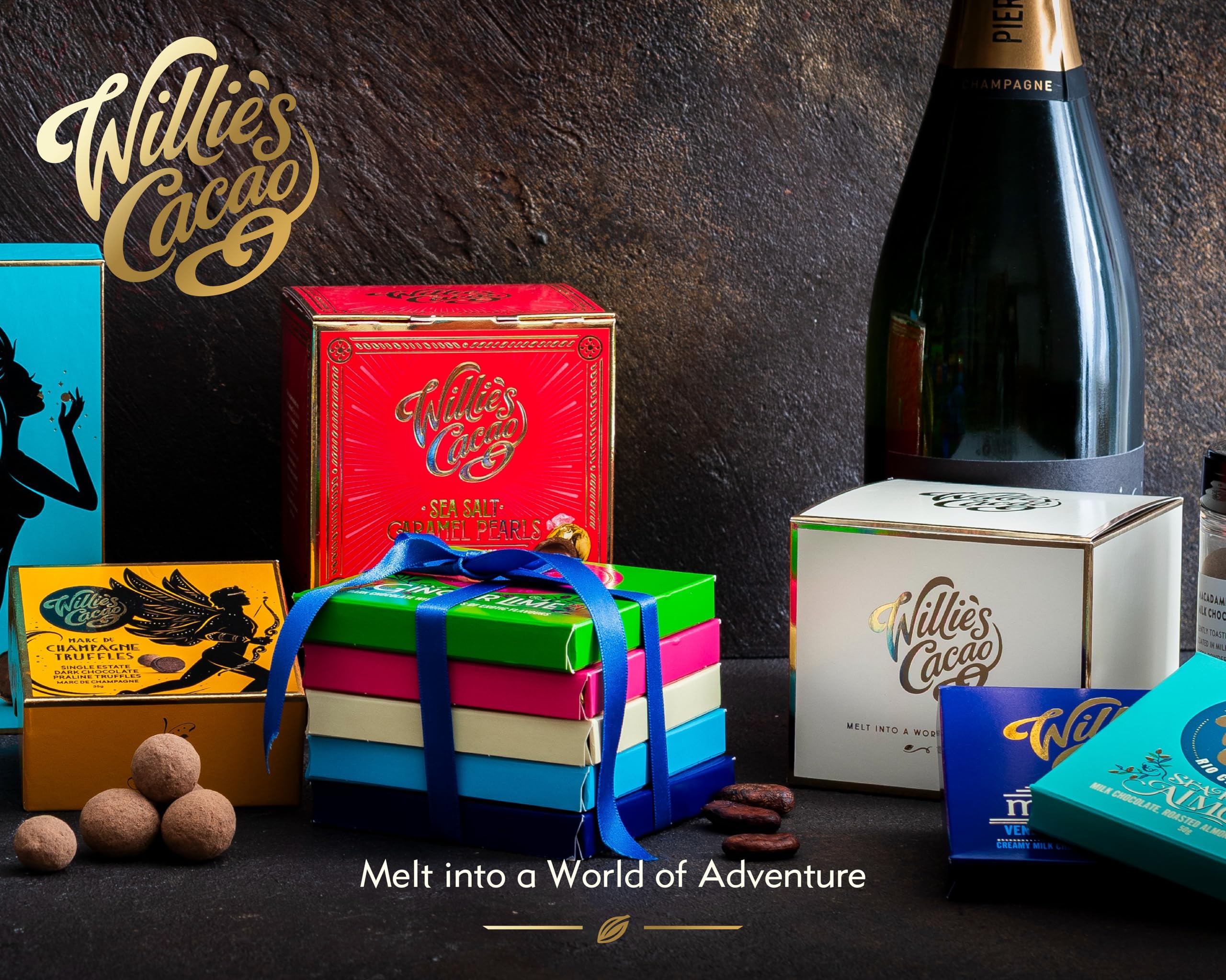 Willie’s Cacao - Dark Chocolate Salted Caramel Pearls 150g – Gift Box of 20 Individually Wrapped Pearls with Molten Sea Salt Caramel 13